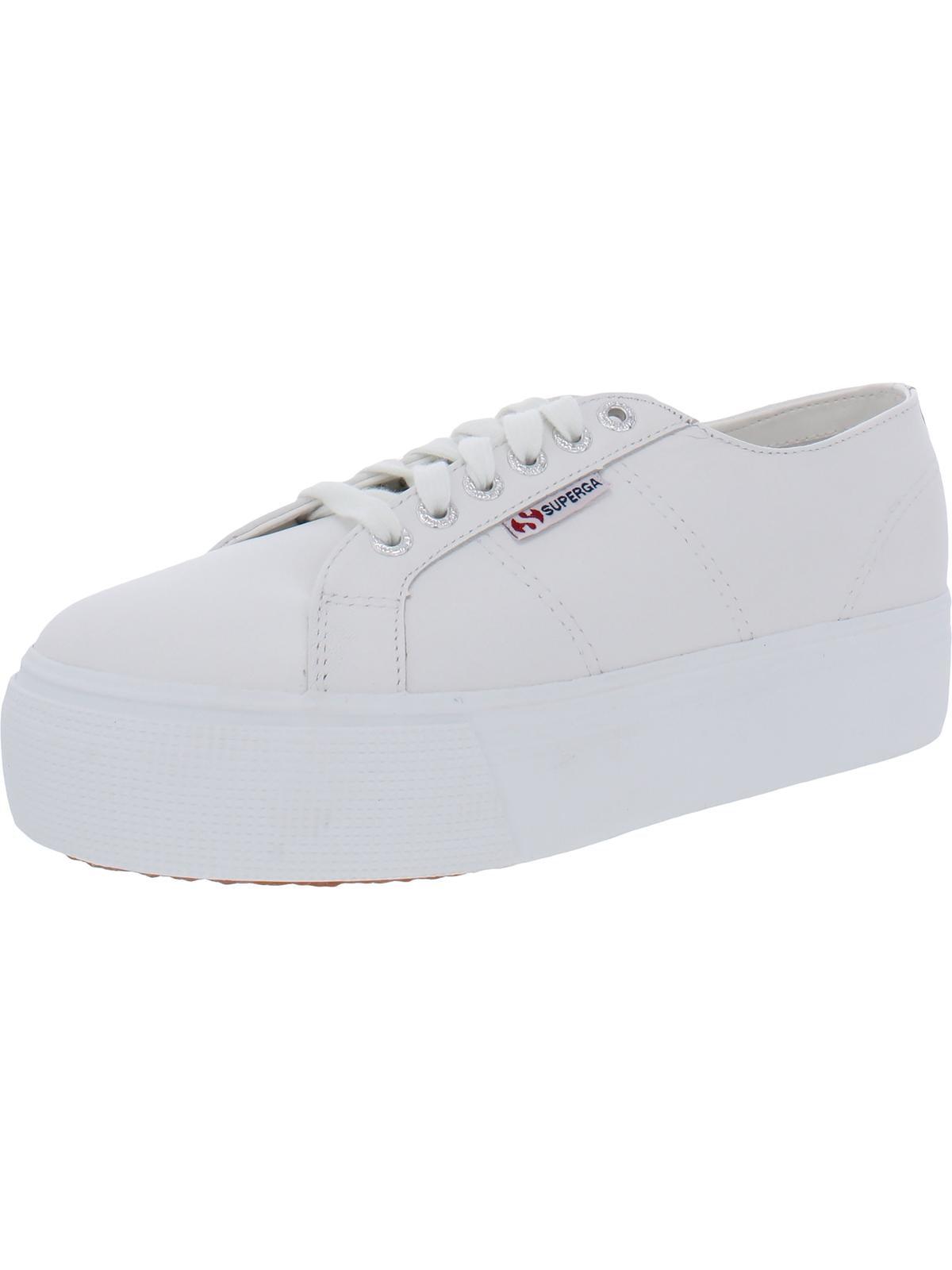 Superga white cheap flatforms