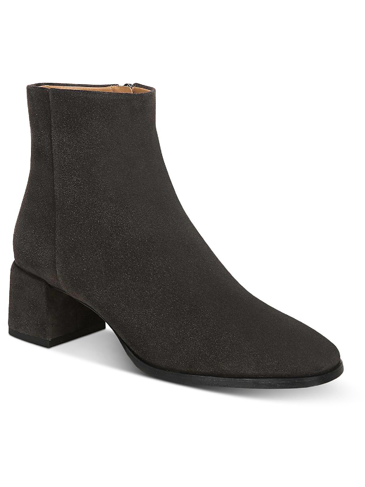 Via Spiga Sahira Suede Zipper Booties in Black Lyst