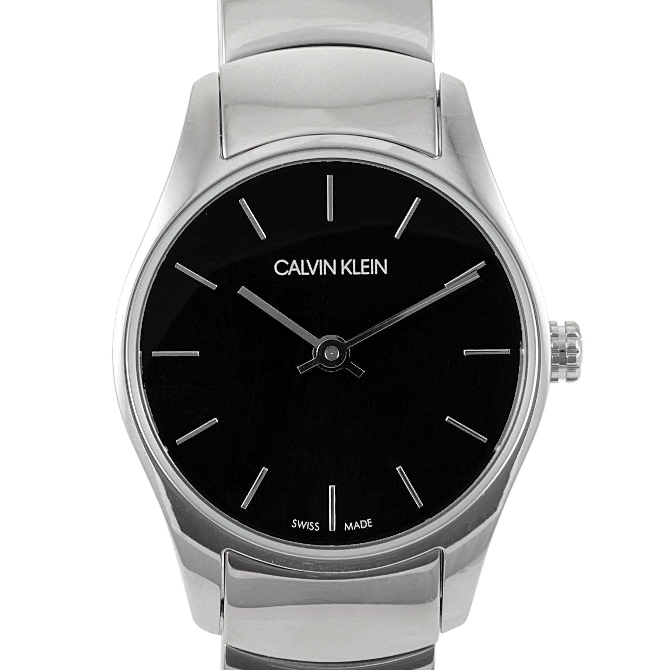 Calvin Klein Classic Stainless Steel Black Dial Watch K4d2314v | Lyst