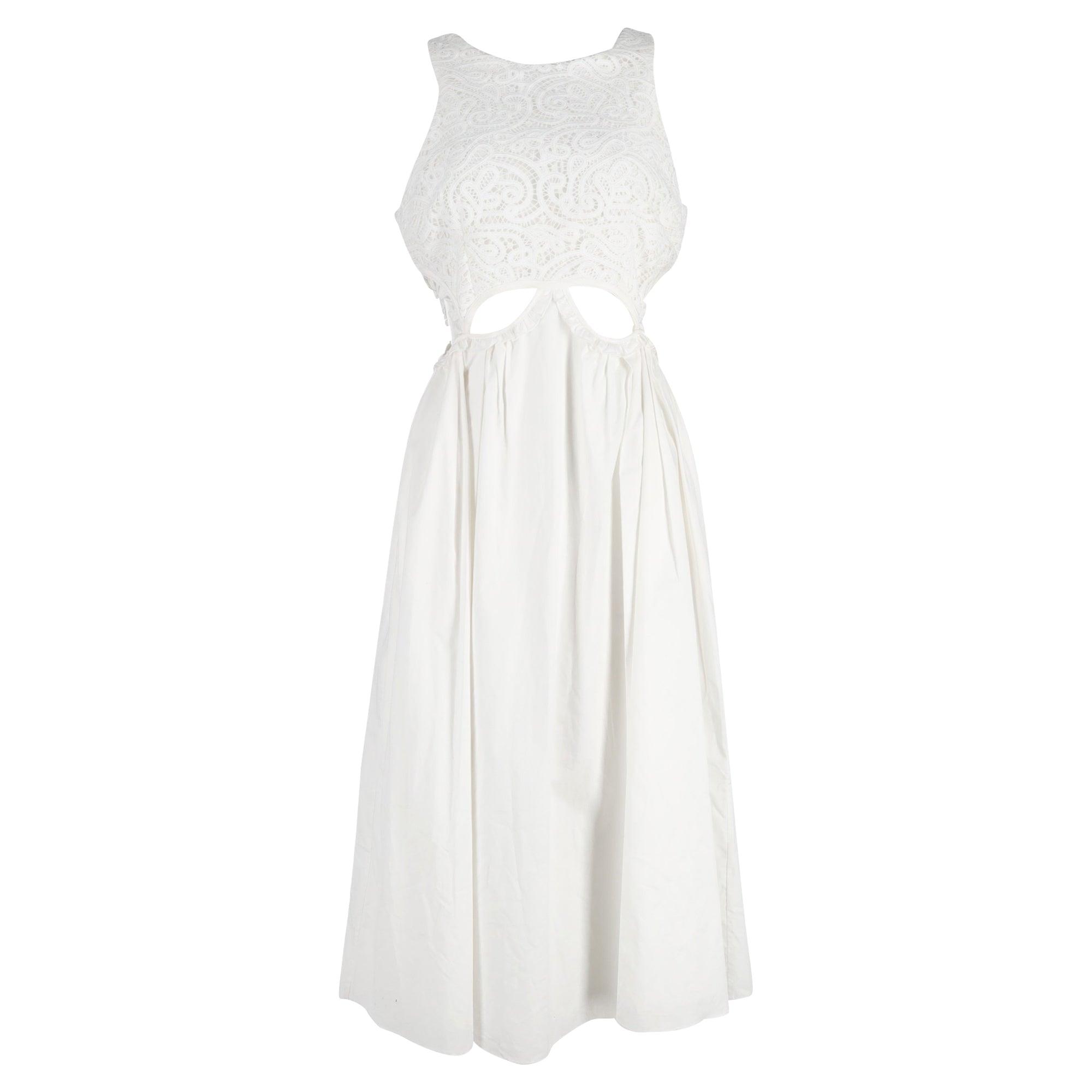 White Cutout Maxi Dress main image 1
