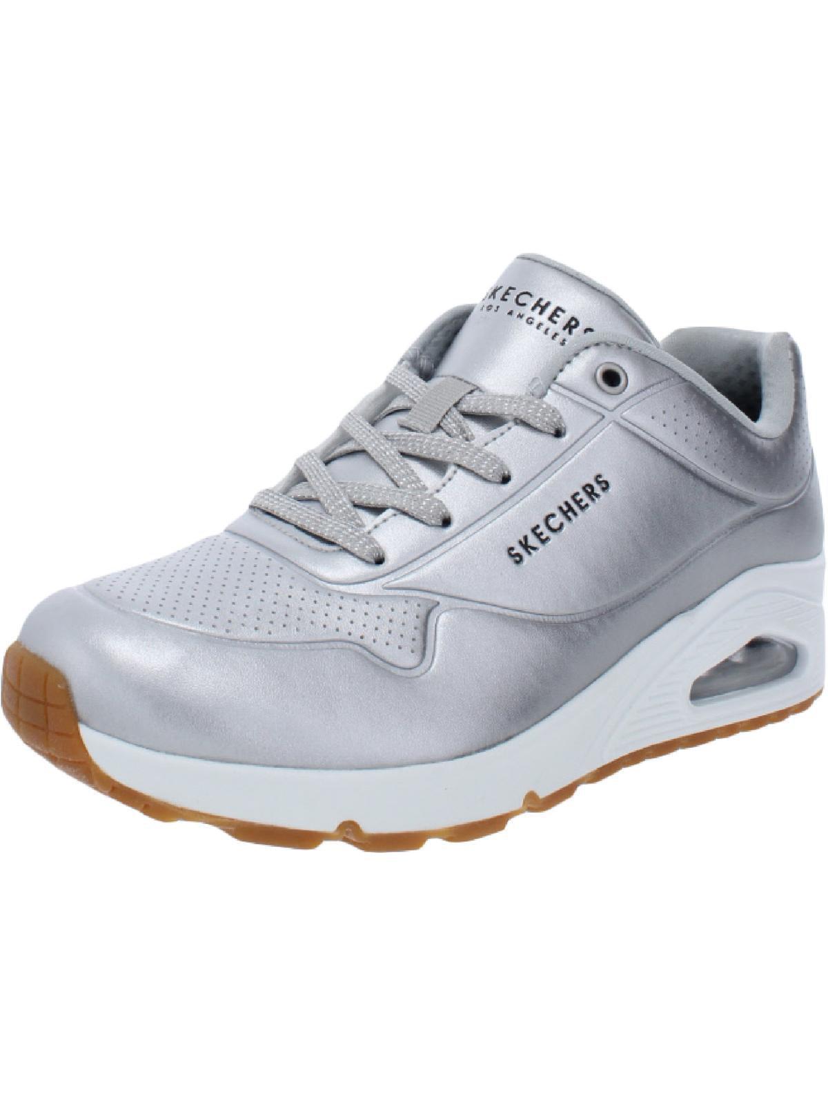 Skechers Aluminiferous Metallic Breathable Athletic And Training Shoes in  Gray | Lyst