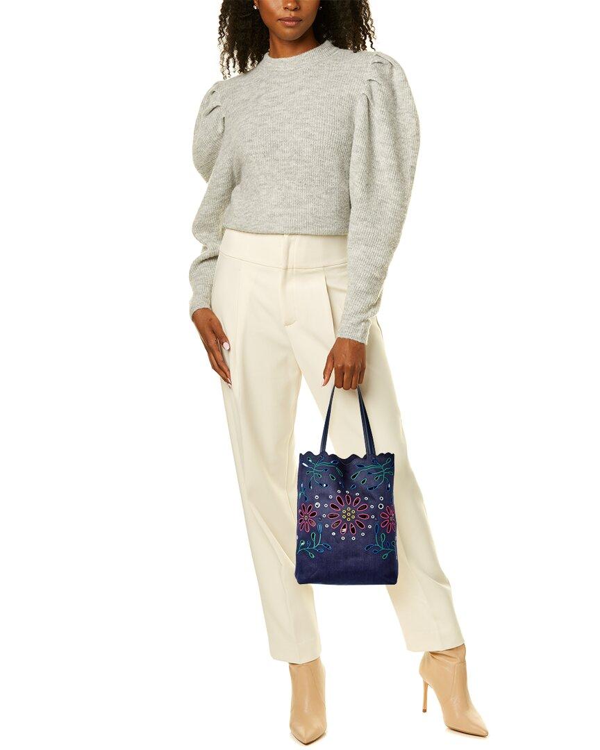 Kamilla Large North/south Canvas & Leather Tote