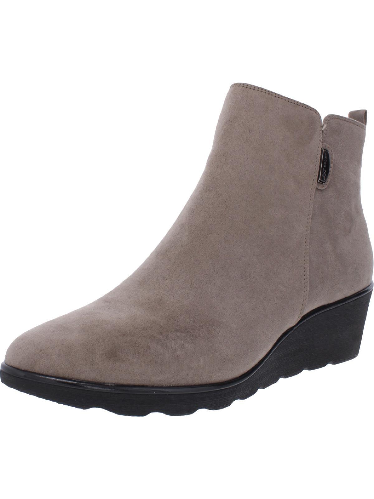 helt bestemt Implement Udvalg Anne Klein Baron Ankle Wedge Boots in Gray | Lyst
