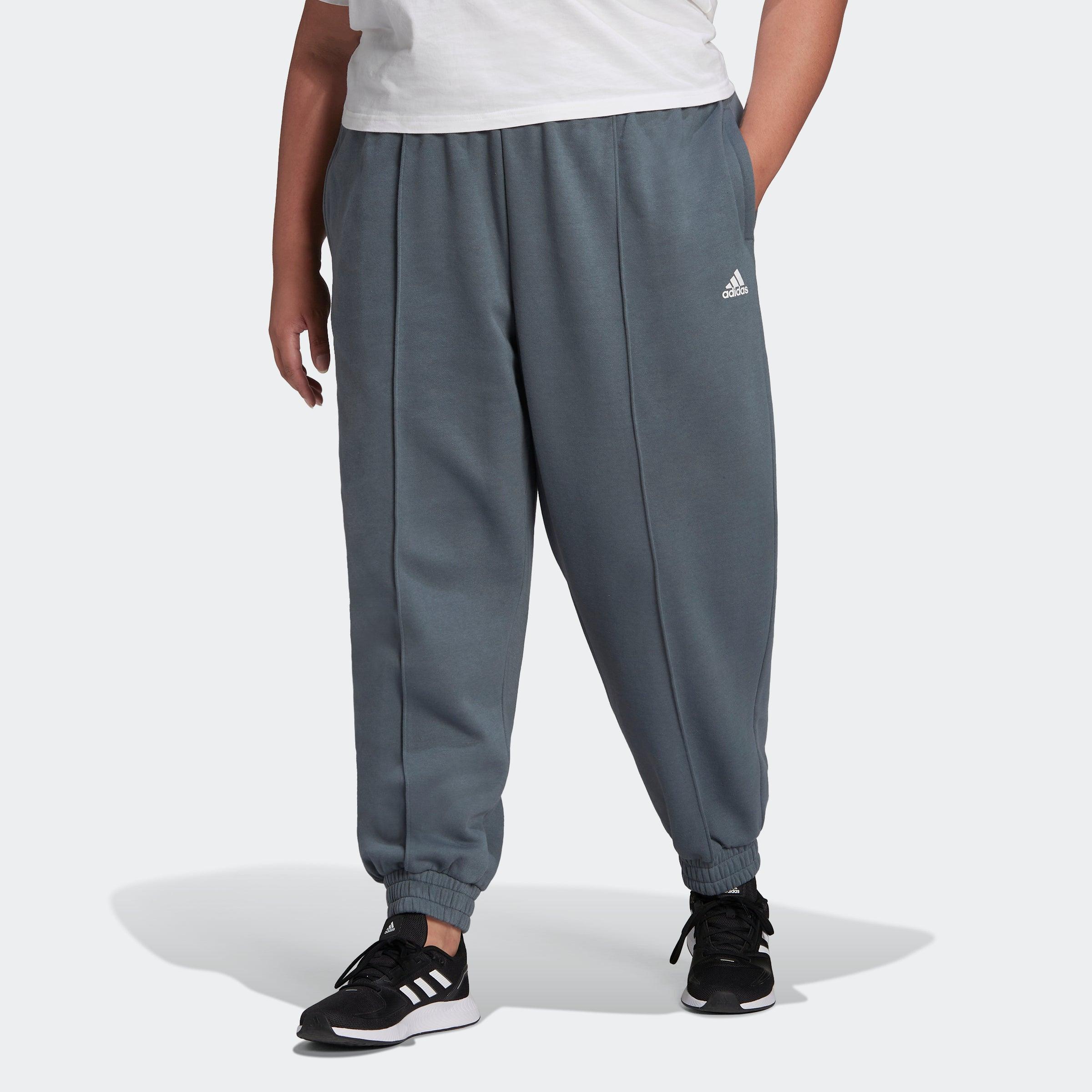 adidas Essentials Plus Size 3-Stripe Tapered Pants - Macy's