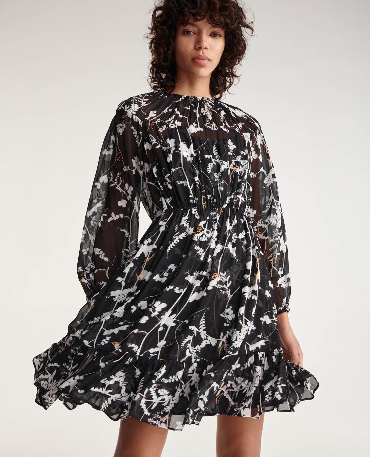 Avian print dress by the kooples discount