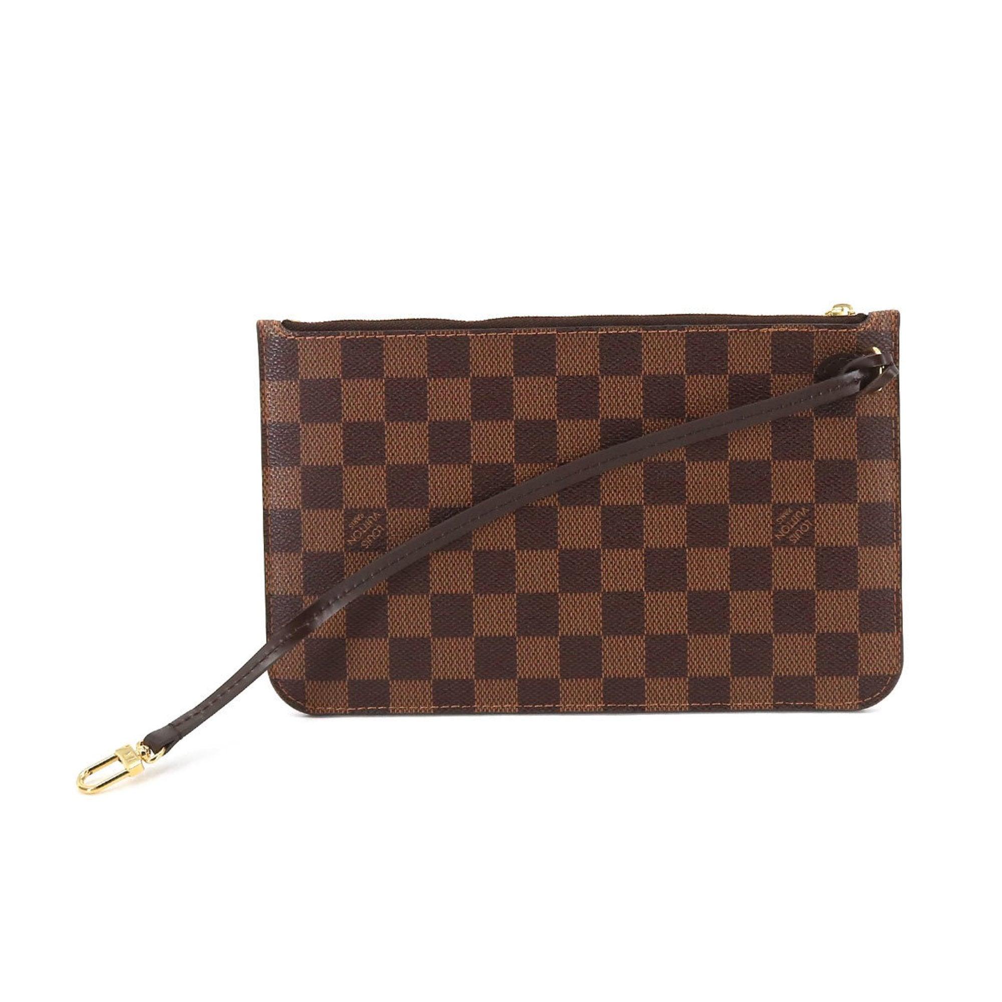 Neverfull leather clutch bag