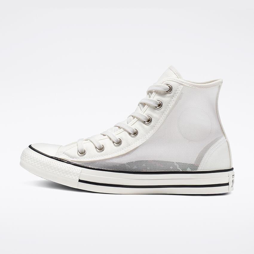 Converse Chuck Taylor All Star Ladies See Thru High Sneakers in White | Lyst