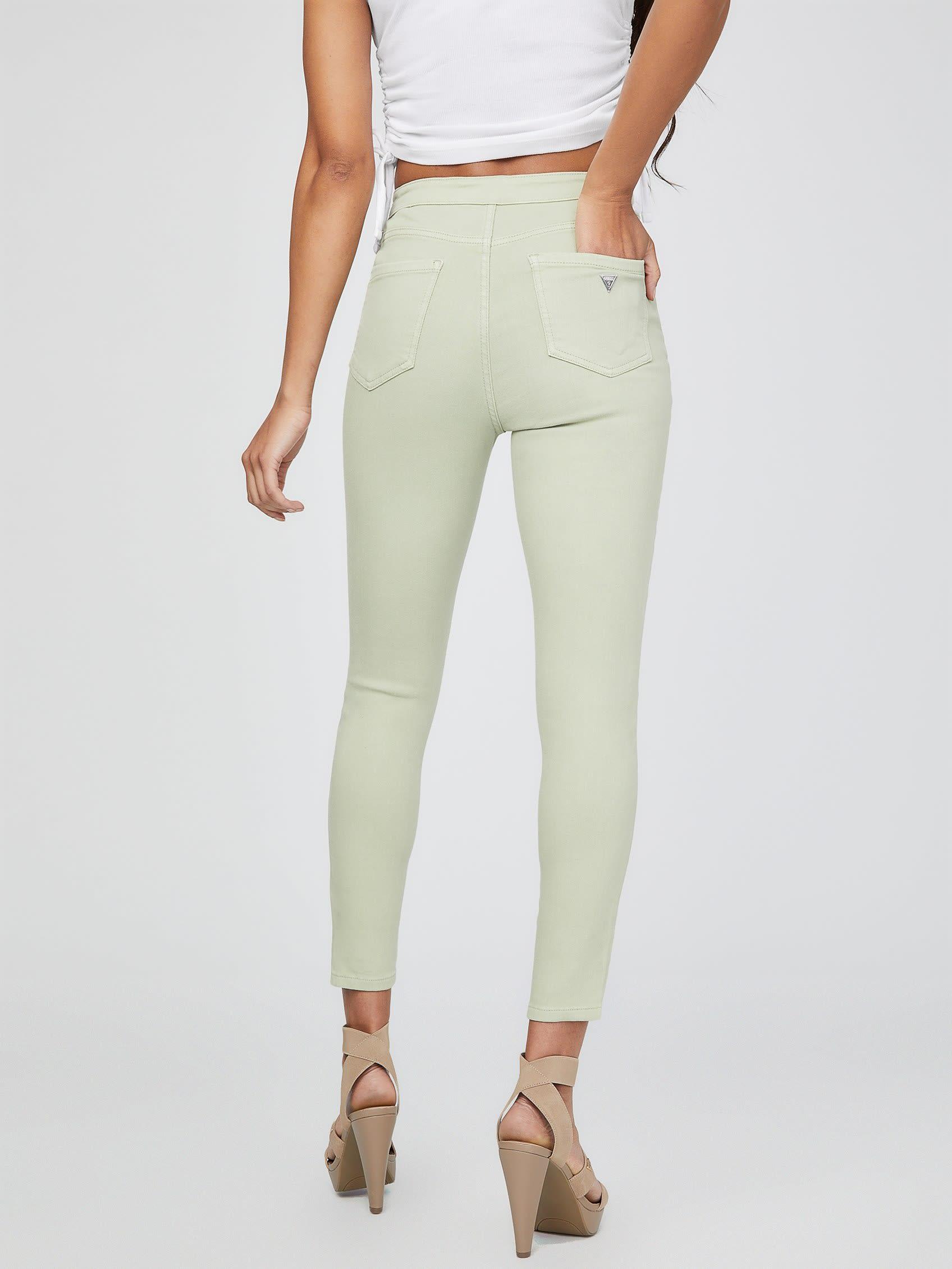 Guess Factory Novalee High-rise Destroyed Ankle Skinny Jeans | Lyst