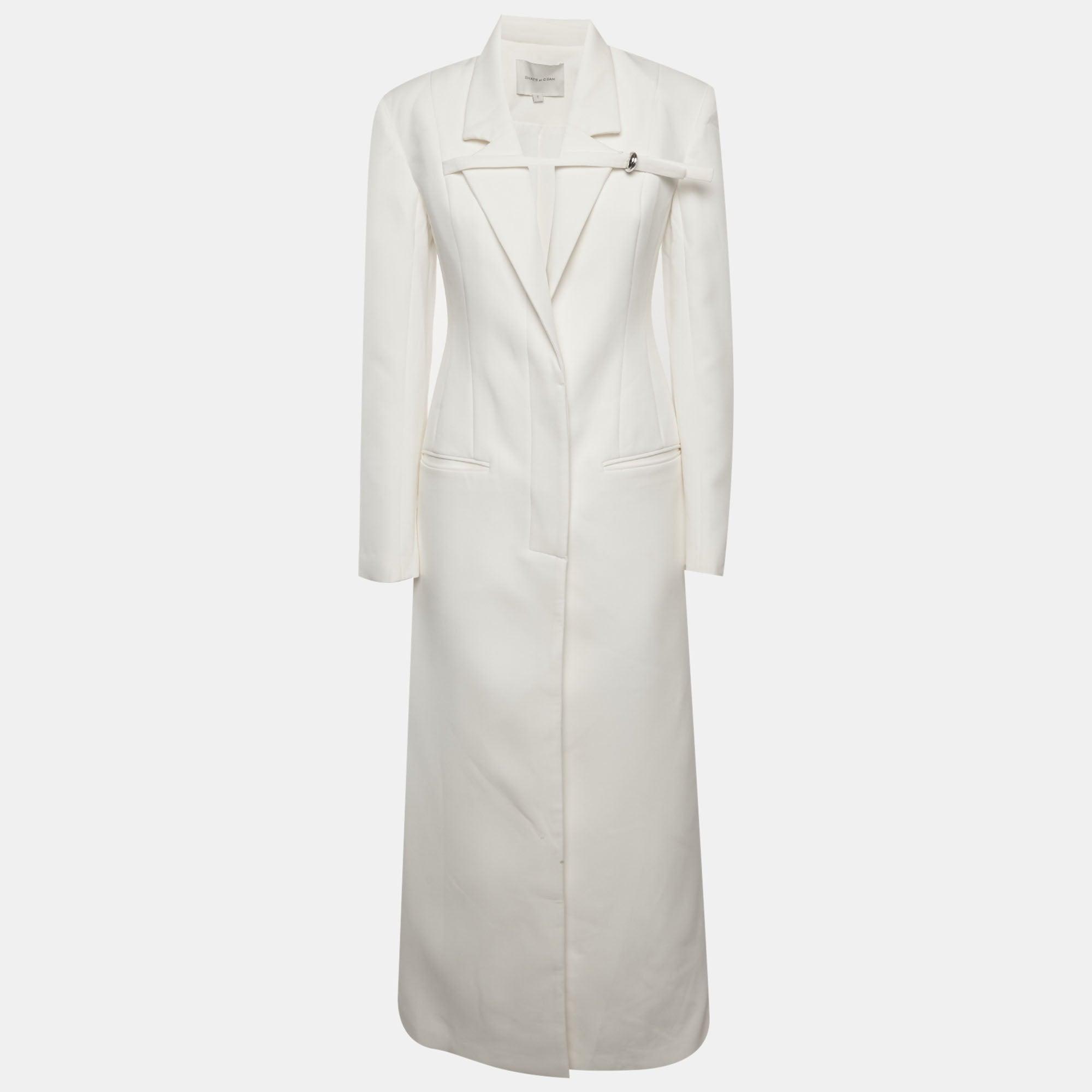 White Long coats and winter coats for Women | Lyst