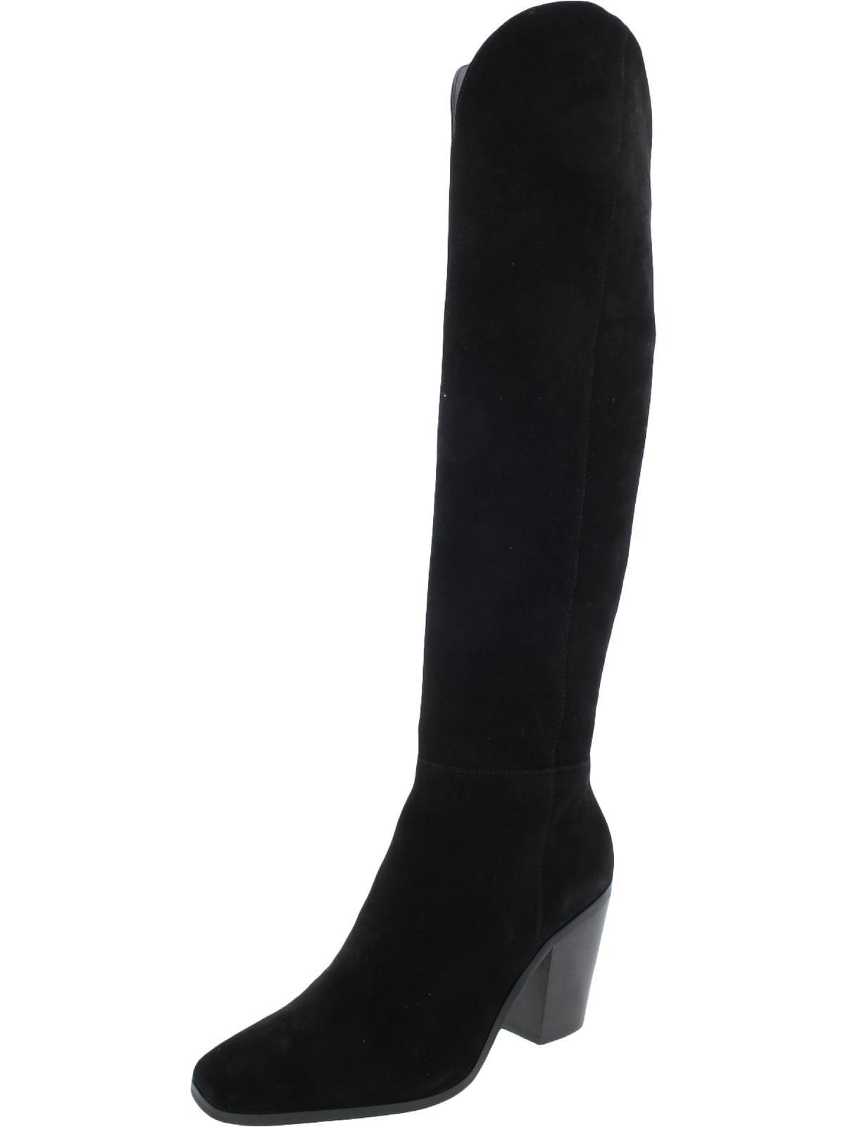 Jessica Simpson Ravyn Square Toe Suede Over-the-knee Boots in Black | Lyst