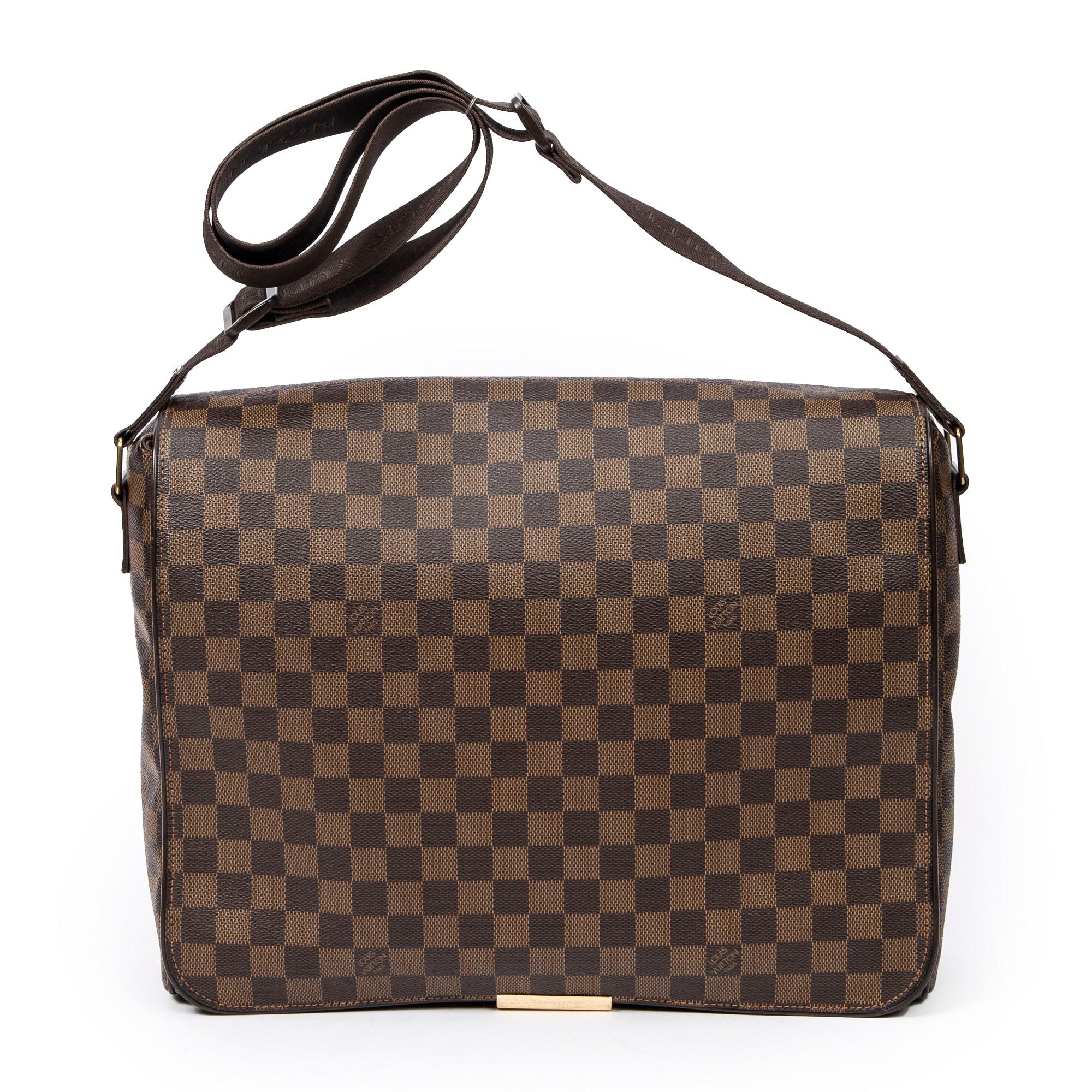 Louis Vuitton Abbesses shoulder bag in damier canvas and brown leather