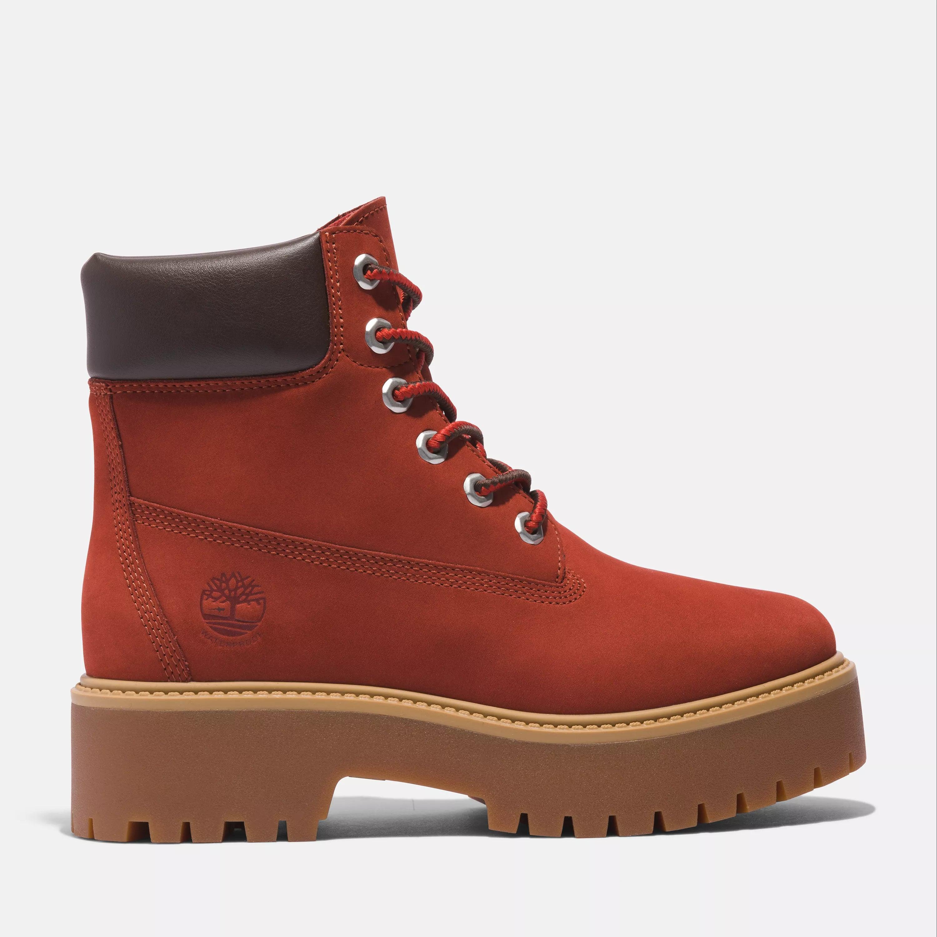 All red timberlands womens hotsell