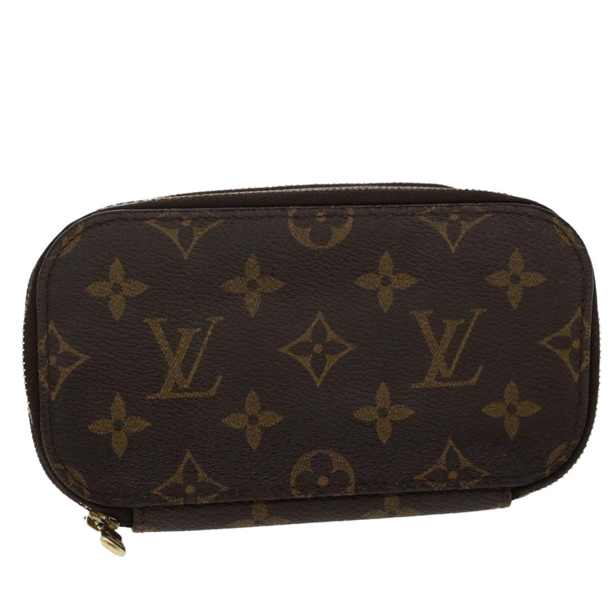 Louis Vuitton Trousse Makeup Brown Canvas Clutch Bag (Pre-Owned