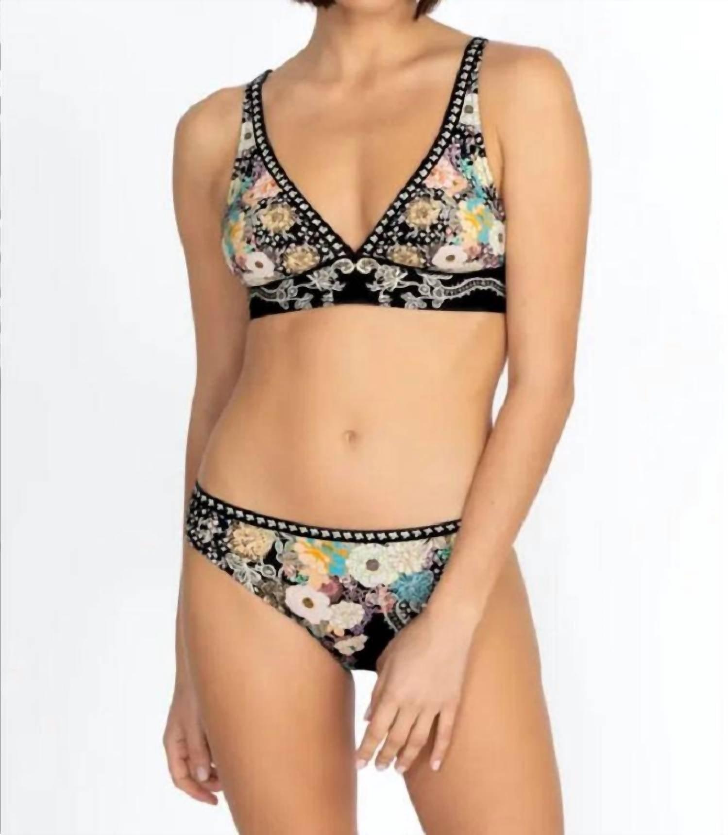 Johnny Was Mila Adjustable Bikini Top in Black Lyst