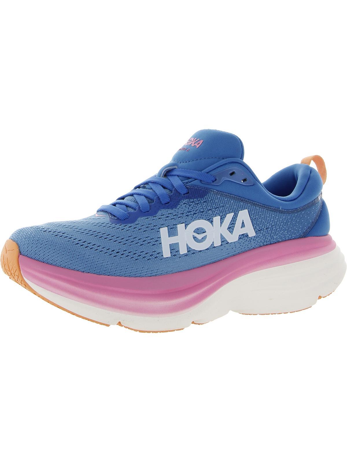 Hoka One One Bondi 8 Mesh Running Athletic And Training Shoes in Blue | Lyst