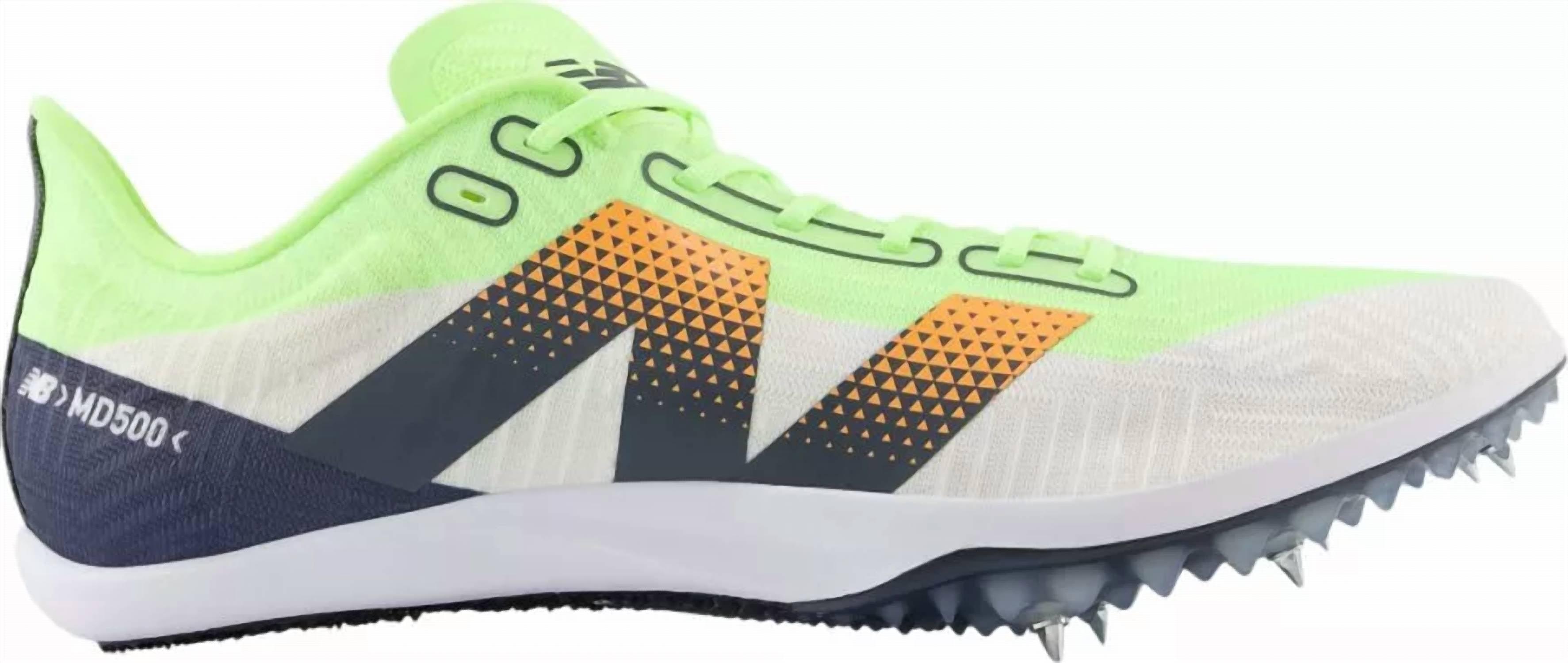 NEW NEW BALANCE men\'s fuelcell md500 v9 shoes in green grey WOMEN main image 4