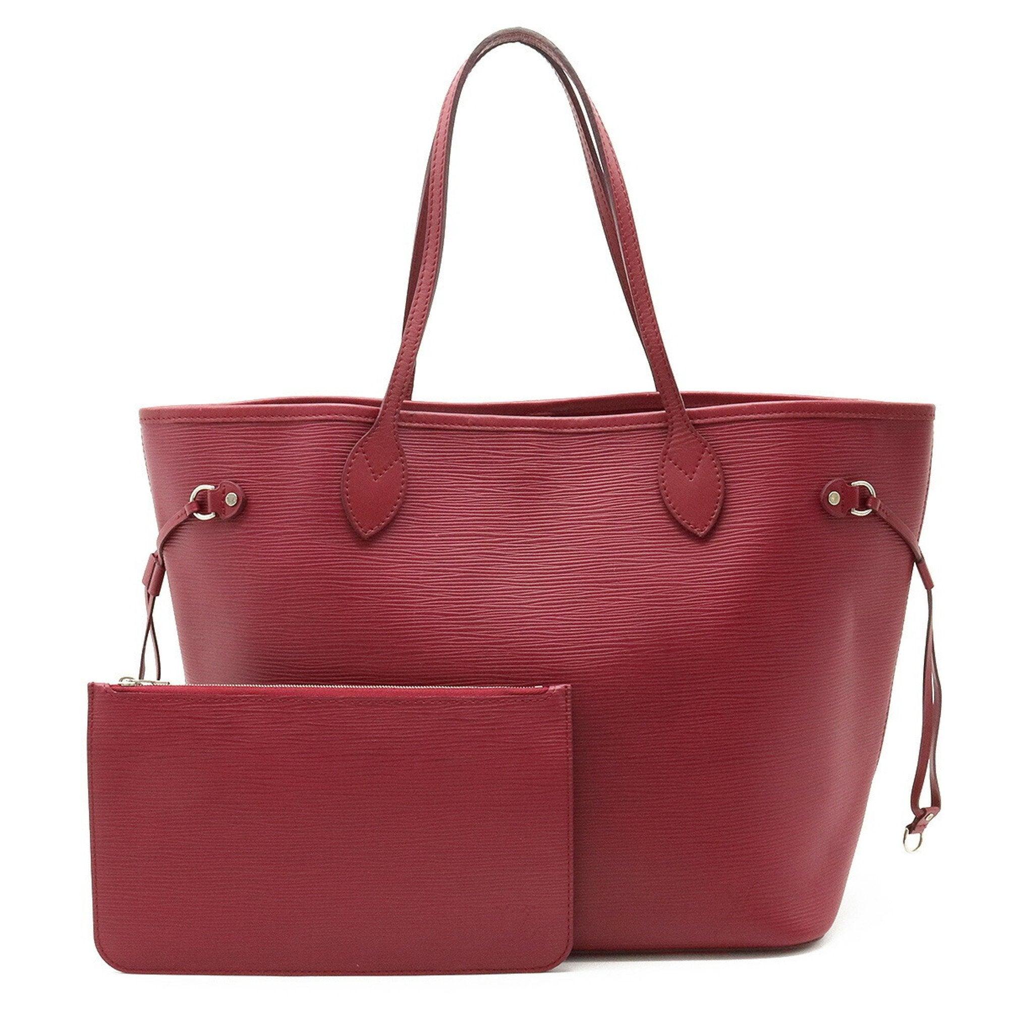 Louis Vuitton Reade Burgundy Patent Leather Handbag (Pre-Owned)
