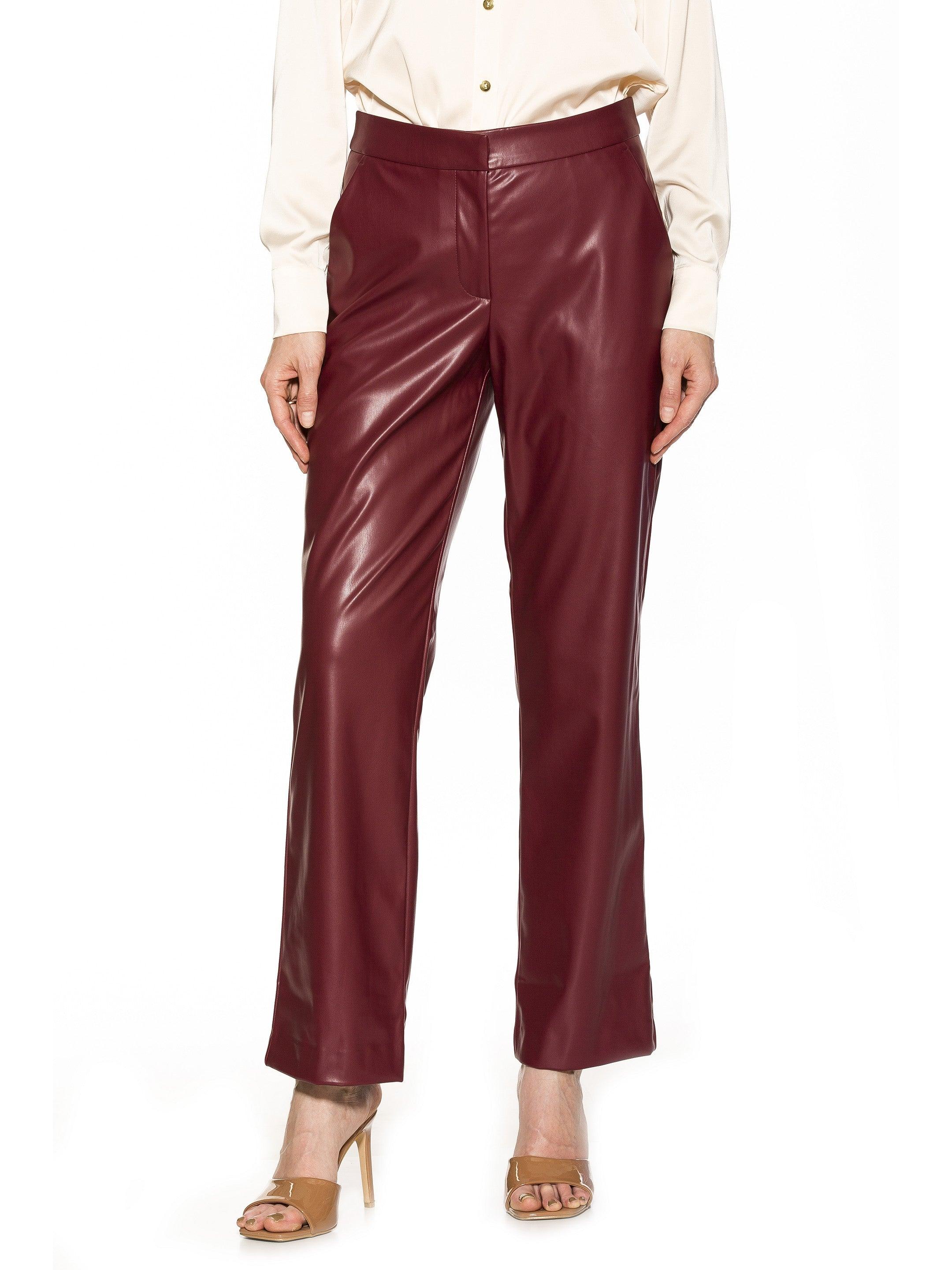 Alexia Admor Faux Leather Pants in Red Lyst
