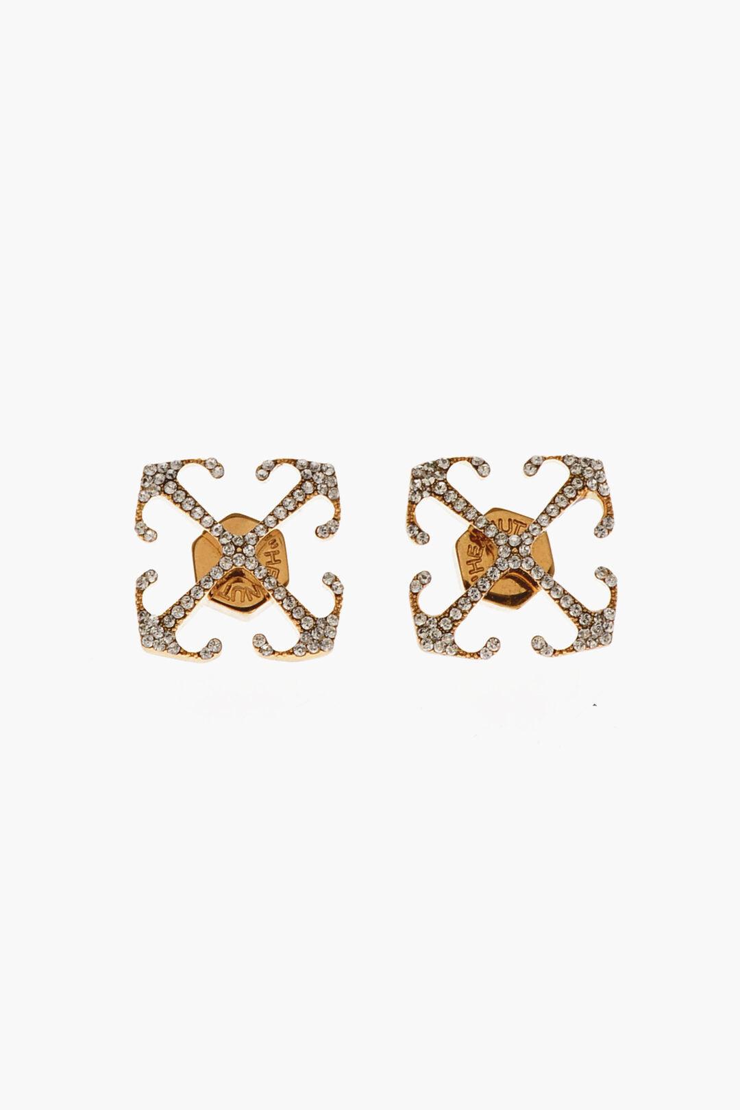 ピアス Off-White Logo Earrings Off-White Logo Earring | Silver | FARFETCH