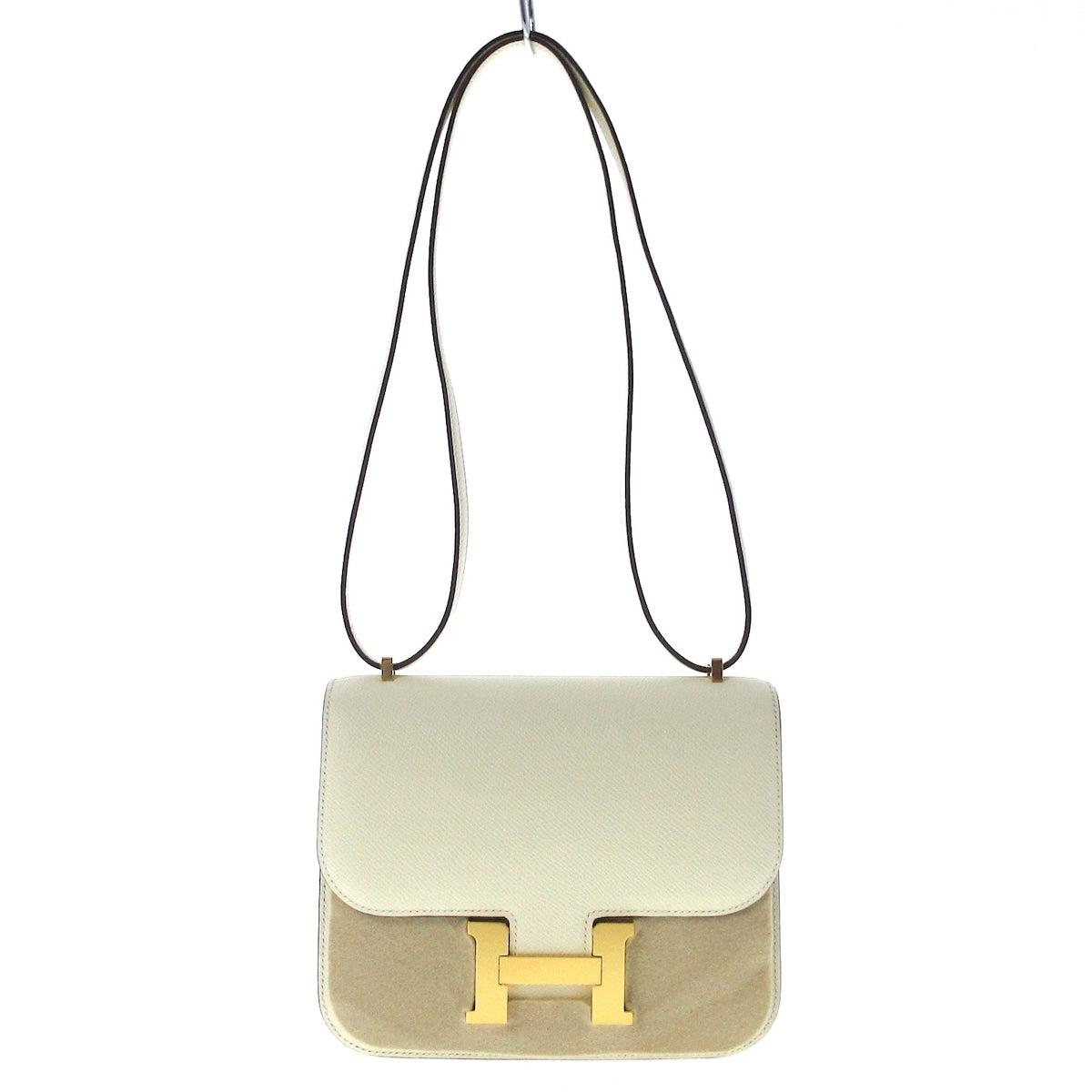 Hermès Constance Leather Shoulder Bag (pre-owned) in Metallic