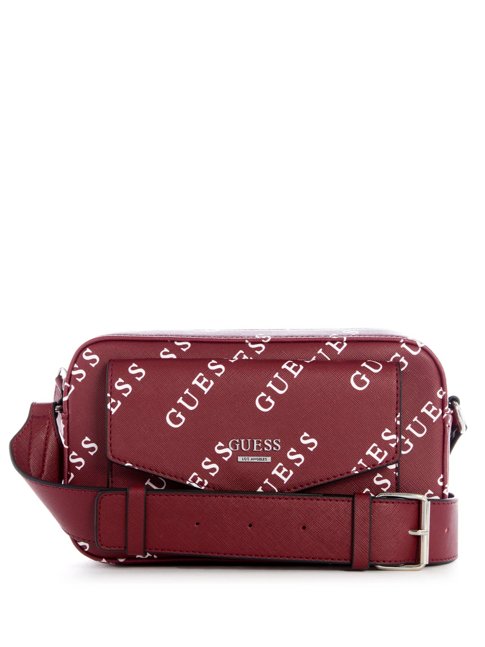 Guess Rea Mini Camera Large Signature Logo Crossbody Bag