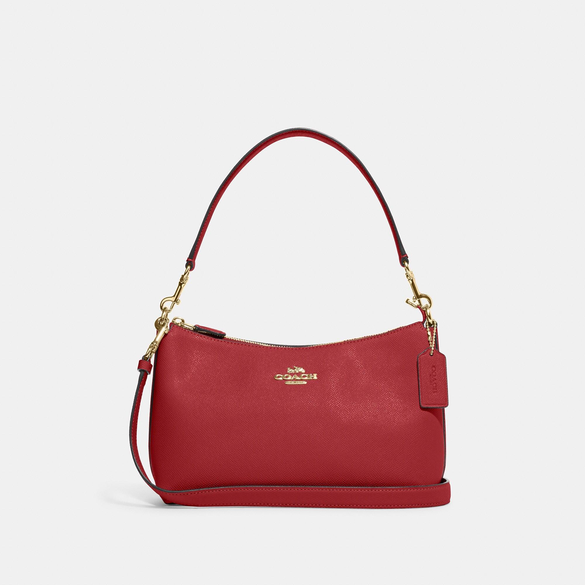 COACH Clara Shoulder Bag in Red | Lyst
