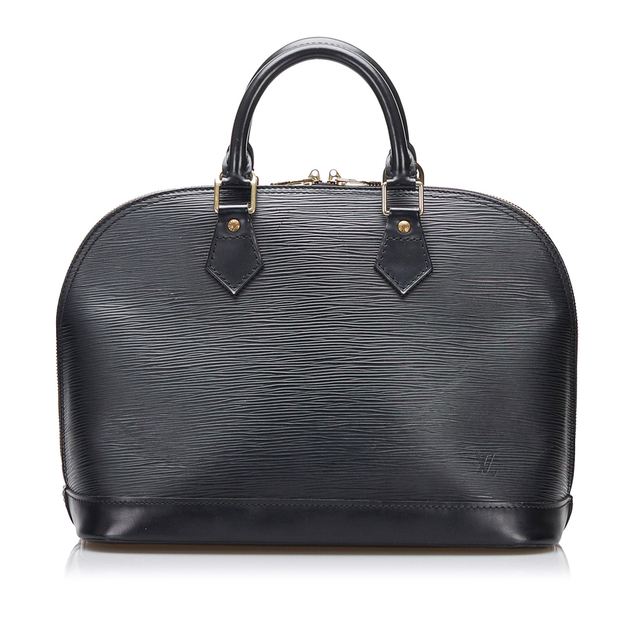 Louis Vuitton Epi Alma Pm Leather Handbag (pre-owned) in Black