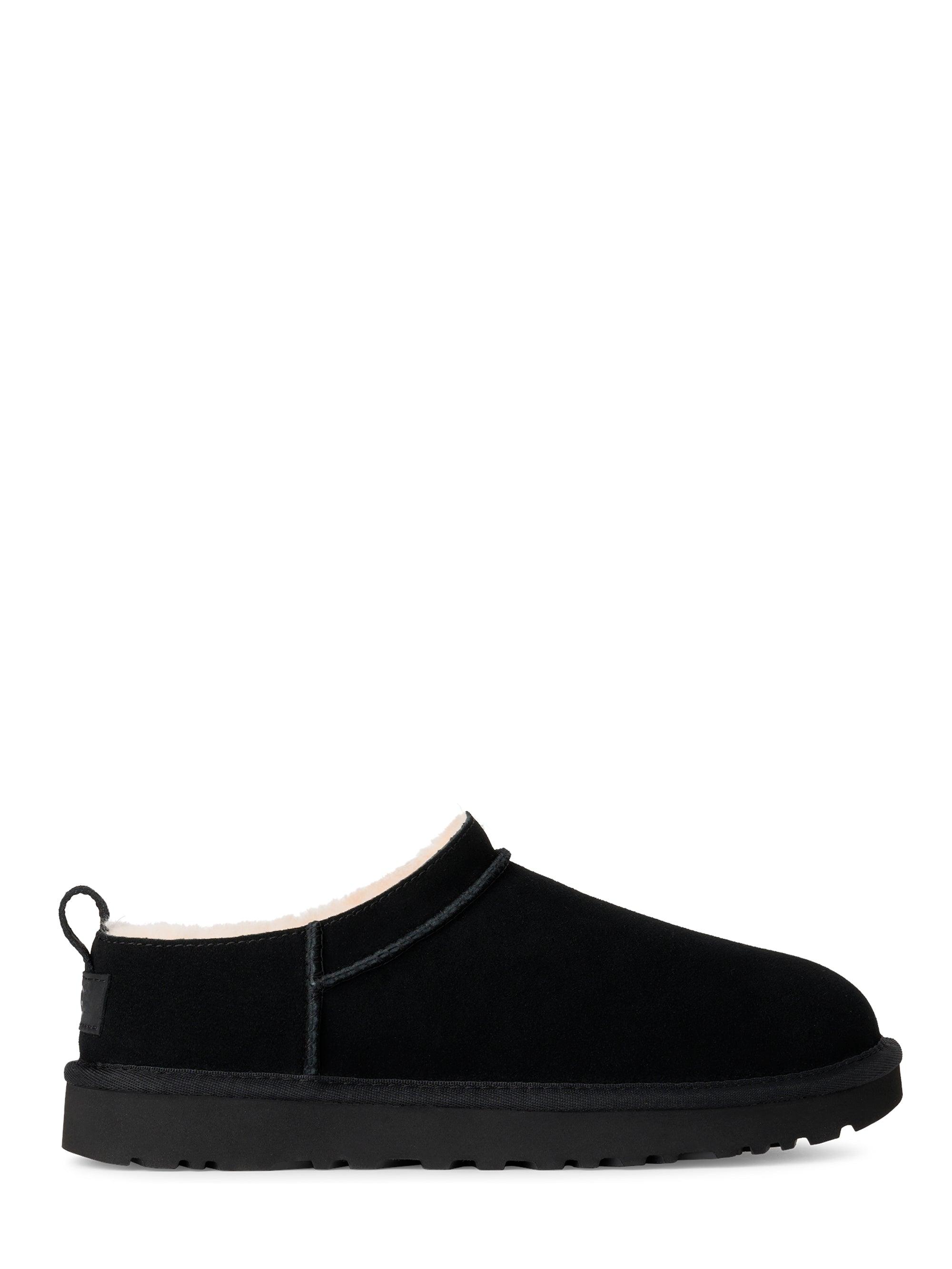 UGG Black Suede Slip-On Loafers with Contrast Trim UGG® UGG sacai Loafer for | UGG® main image 4
