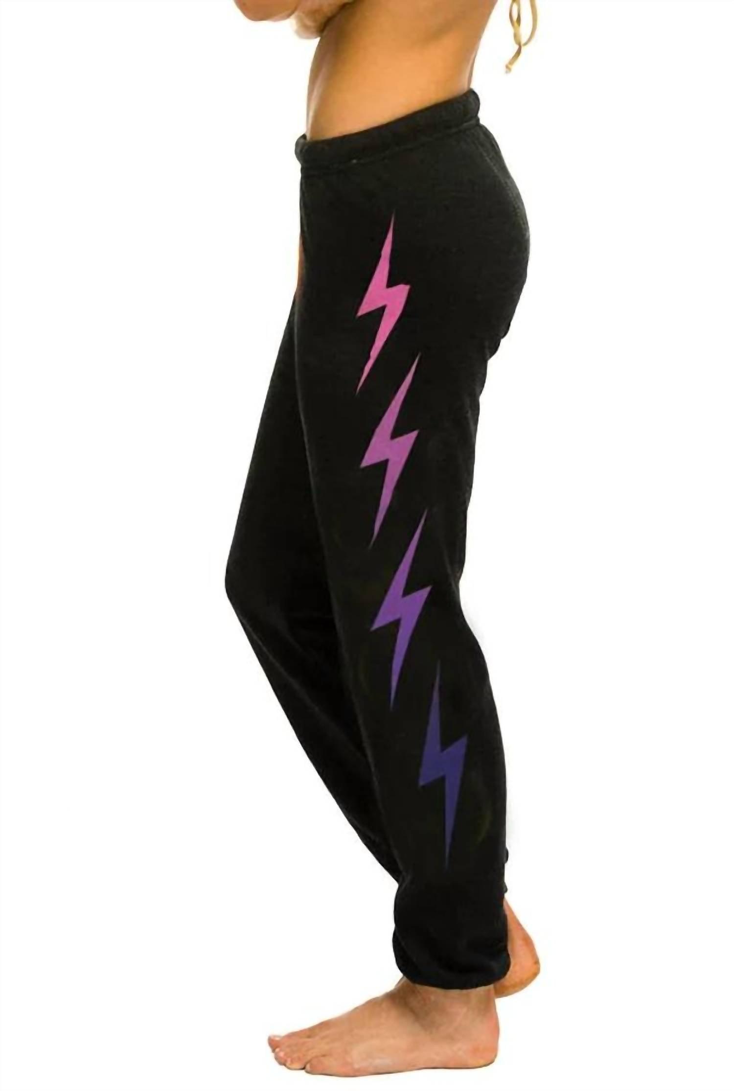 Aviator Nation Bolt Fade 4 Sweatpants in Black Lyst