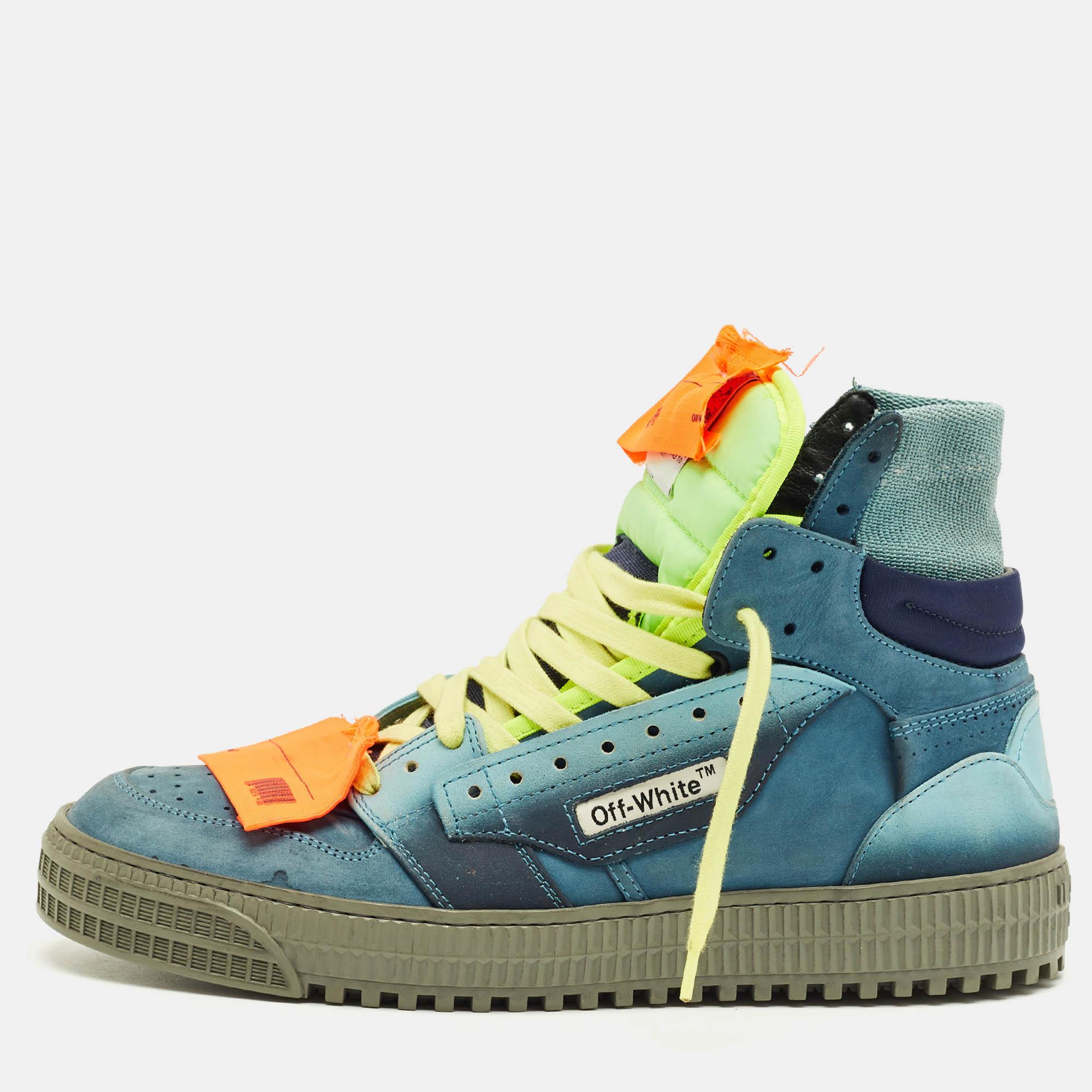 off white high top blue