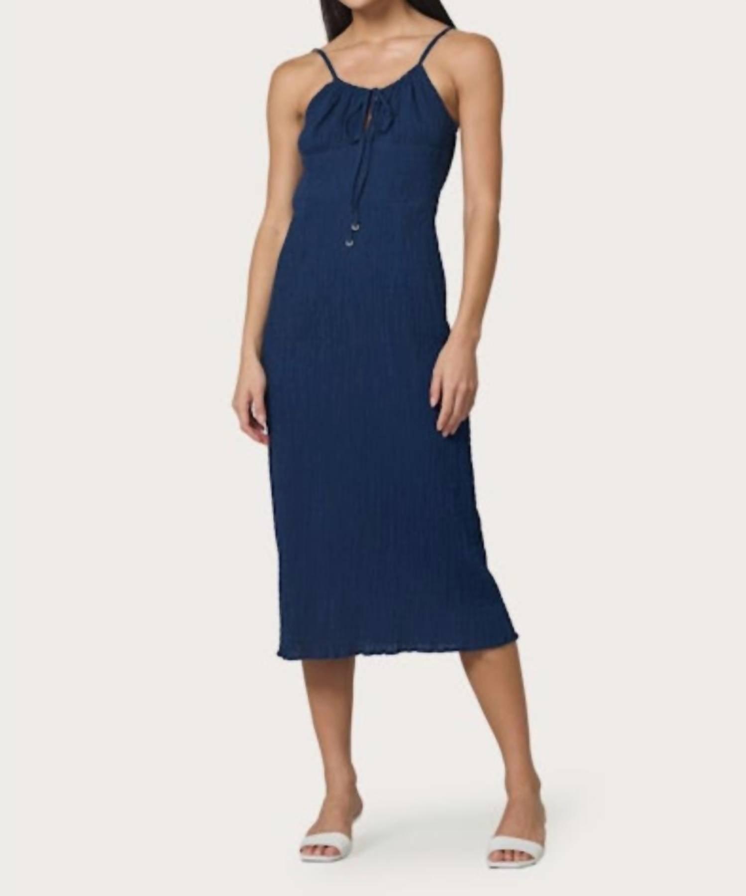 knee length dresses for ladies Lusana Zoe Poplin Midi Dress