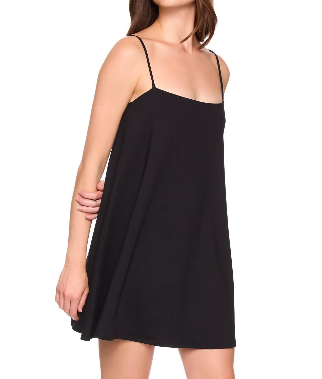 prom dresses black strapless Trelise Cooper - Cotton Drawer String Me Along Dress in Black main image 1