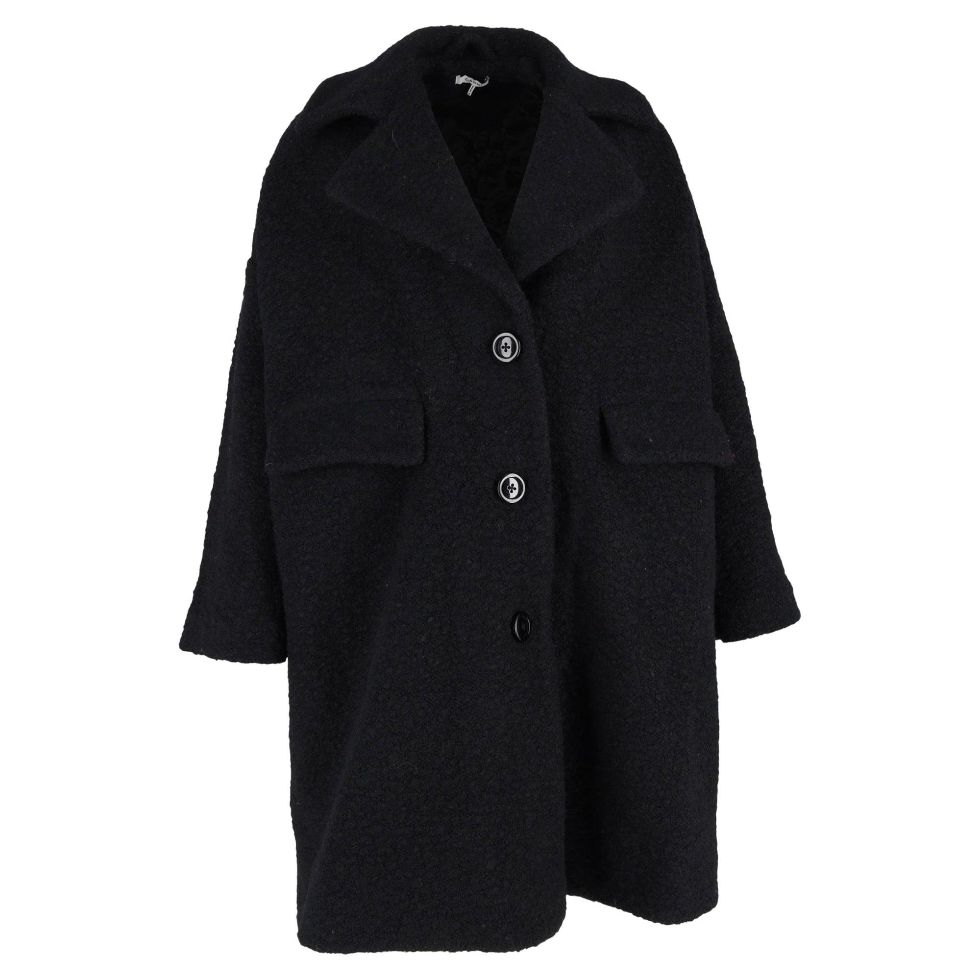Winter Coats Ganni Check Wool Coat Ganni Coats For Women Online - Main Image