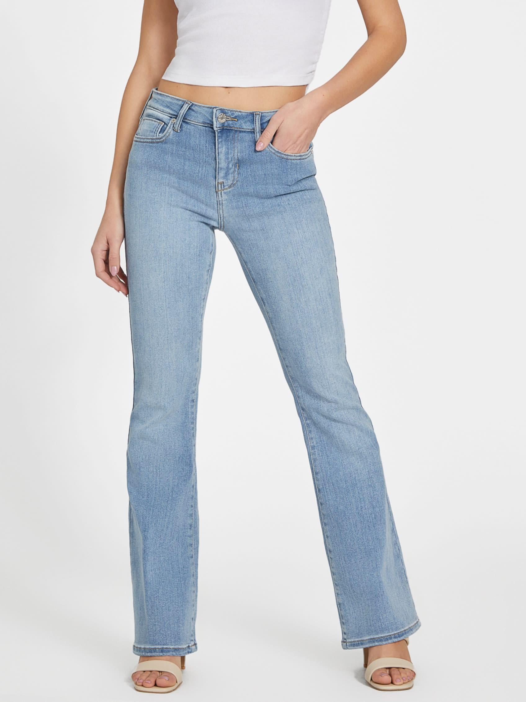Guess Factory Eco Sharona Mid-rise Flare Jeans in Blue | Lyst