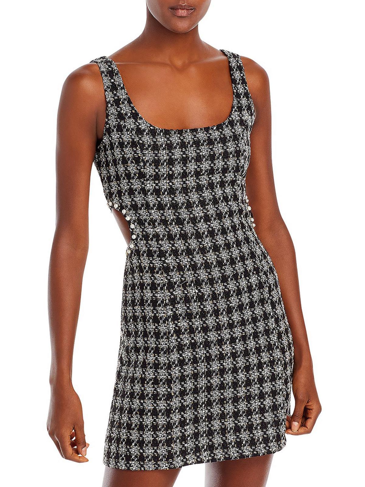 Aqua top tweed dress