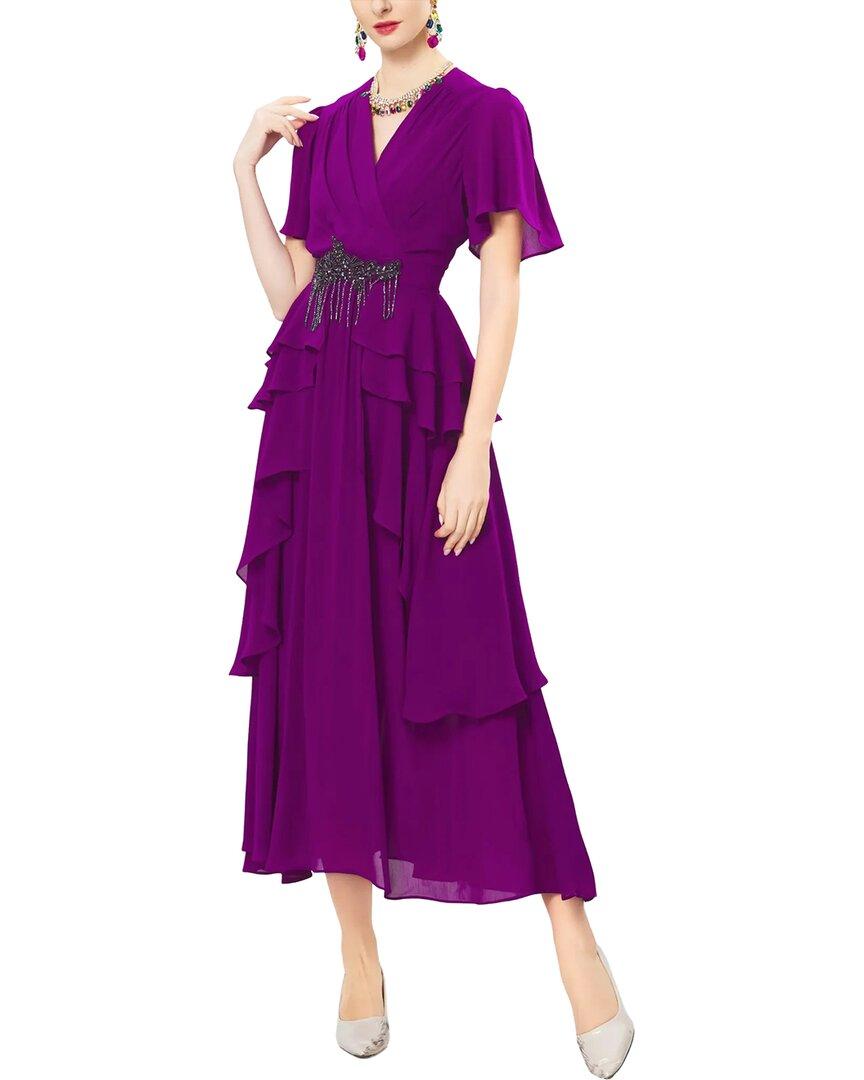 blue cowl dress Miss Circle Women's Eira Scarf-Detail Mermaid Maxi Perfect for formal events Sherri Hill 56077 Dress Size:41 little girl birthday dress