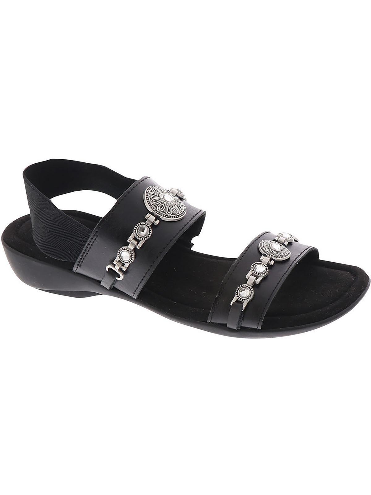 Minnetonka Womens MILOS Faux Leather Open Toe Gladiator Sandals