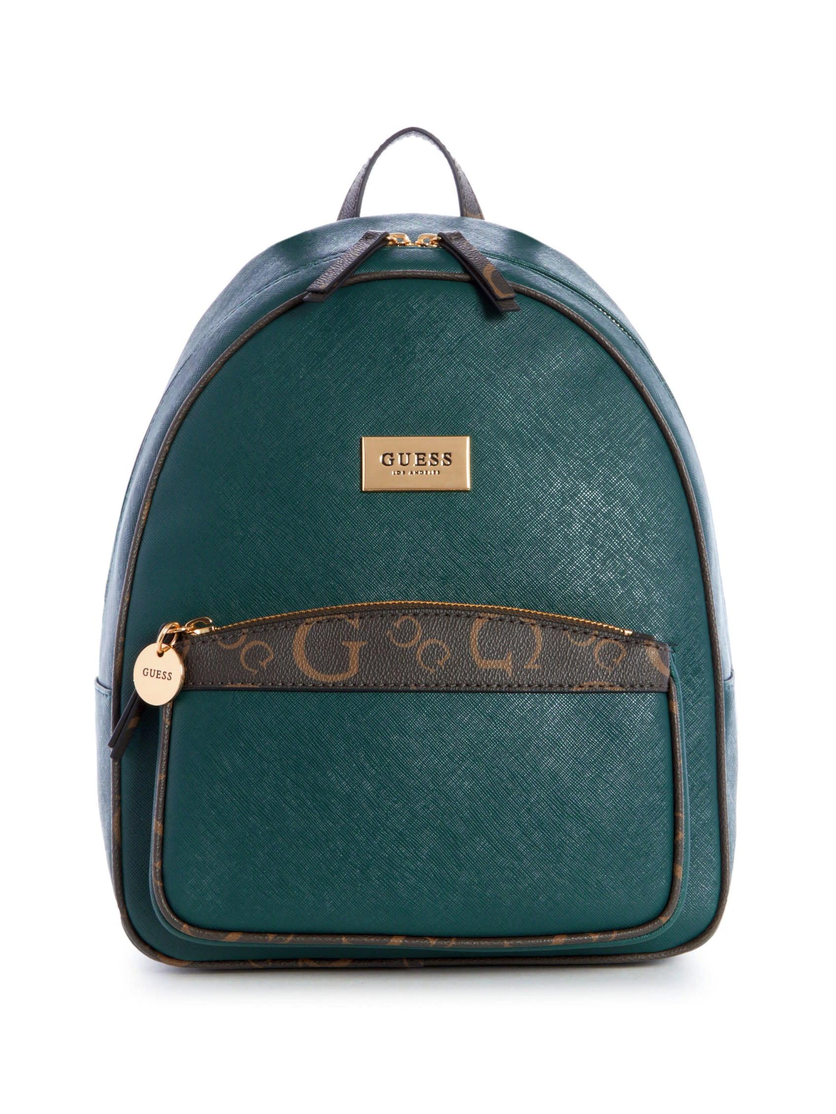 Guess Factory Keera Logo Trim Backpack in Green | Lyst