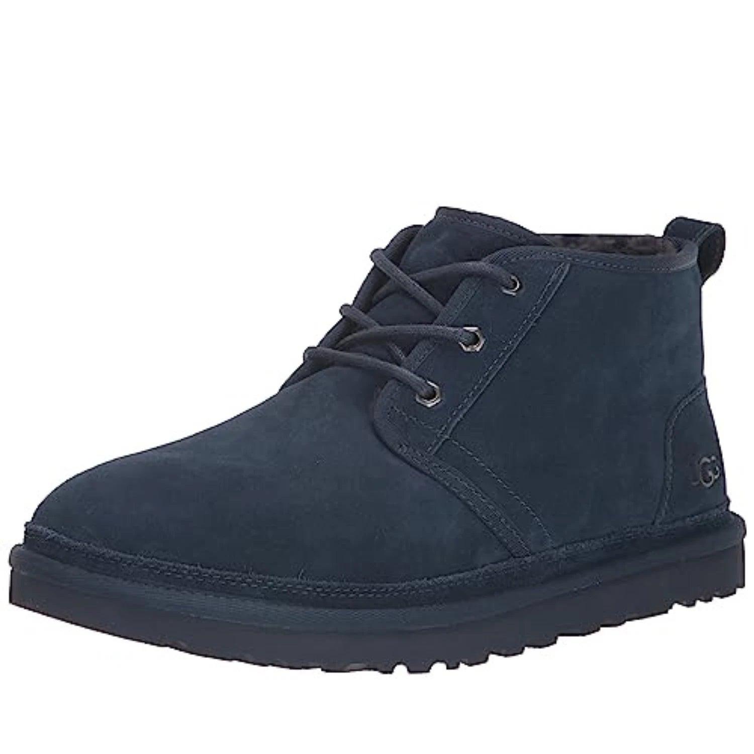 UGGs Men\'s Navy Suede Neumel Ghillie Chukka Wool Lined Leather Ankle Boots #P11 UGG Men main image 4