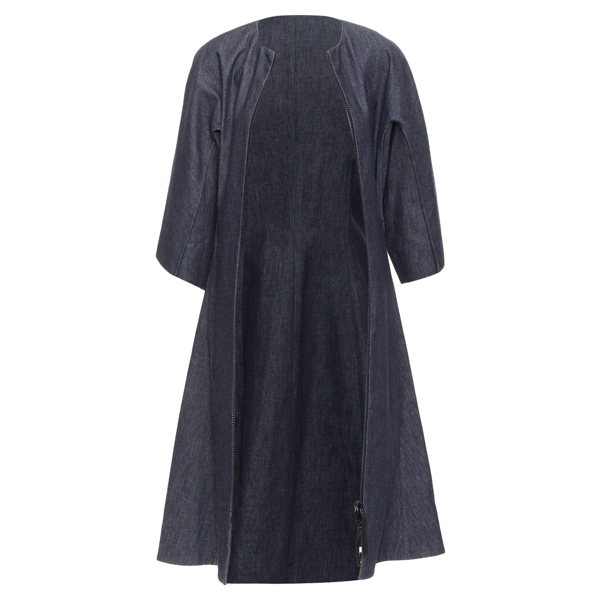 white christmas dresses Marni Stretch Denim Midi Balloon Dress main image 1