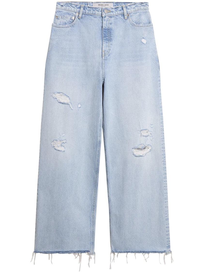 デニム・ジーパン Golden  Deluxe Brand Kim Straight-Fit Jeans In Denim Golden Goose Kim Jeans | italist