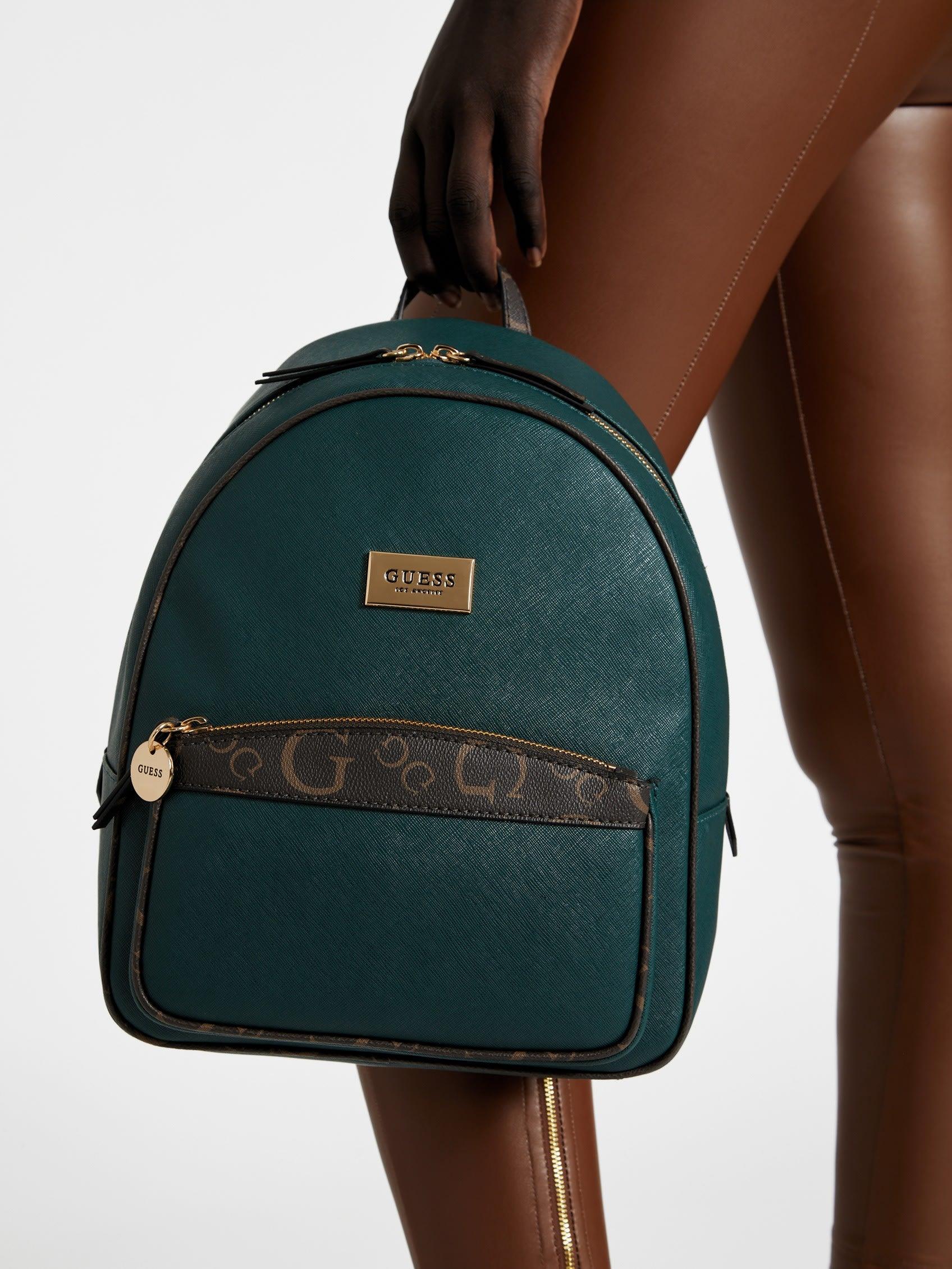 Drejning Transportere forum Guess Factory Keera Logo Trim Backpack in Green | Lyst