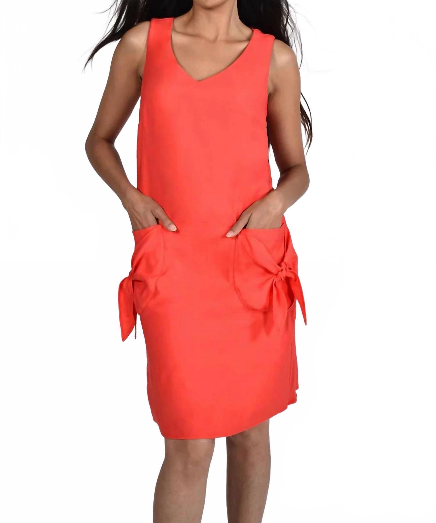 FRANK LYMAN Sleeveless Woven Dress in Red | Lyst