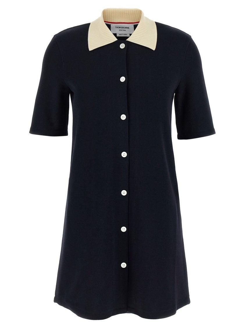 オールインワン・サロペット Thom Browne Short Sleeve Cotton Polo Mini Dress Thom Browne Mini and short dresses for Women | Online Sale