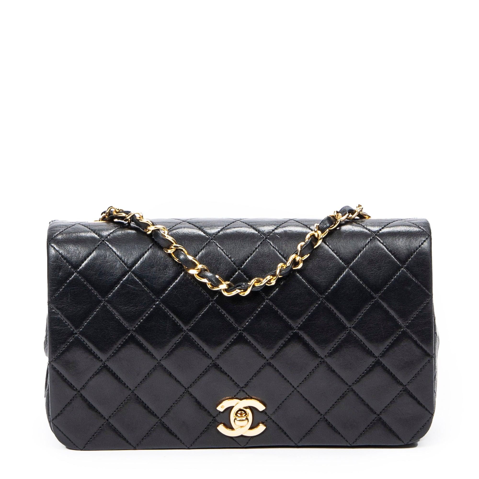 Chanel Vintage Black Lambskin Mademoiselle Flap Bag 24k GHW