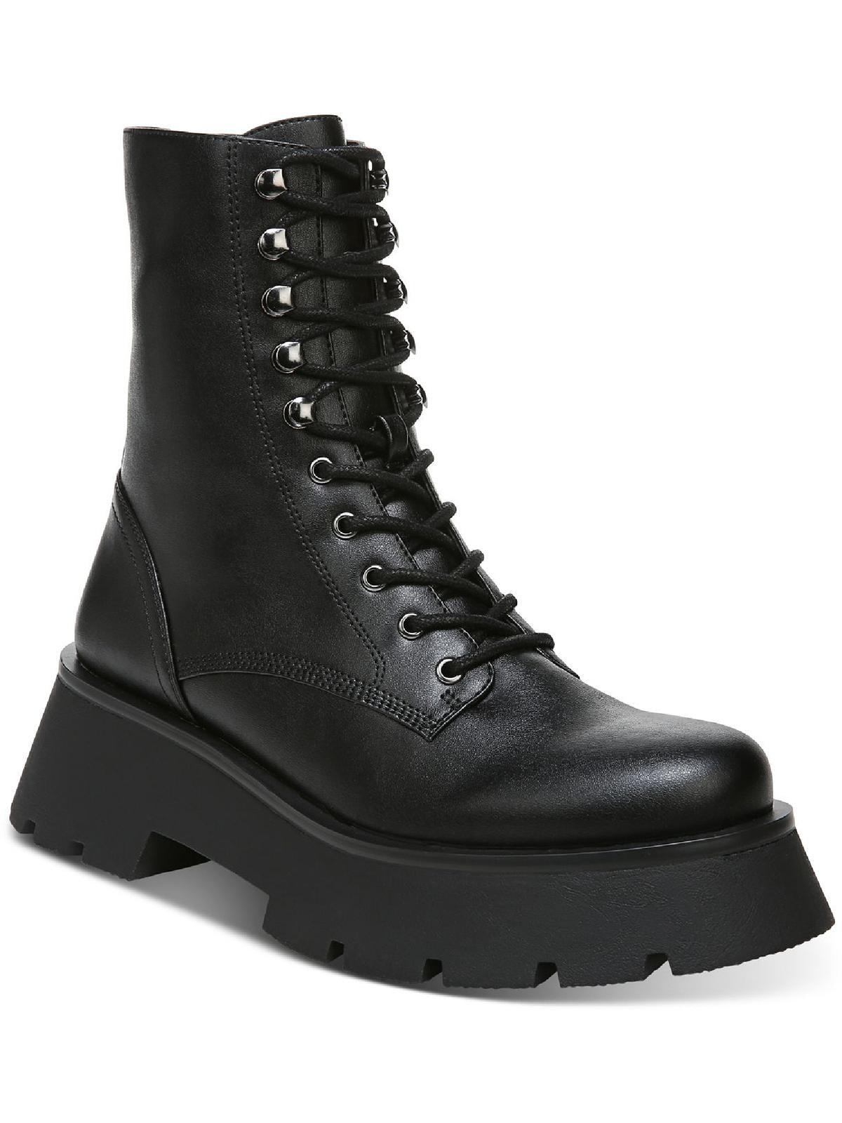 Circus by Sam Edelman Lolita Zipper Combat & Lace-up Boots in Black | Lyst