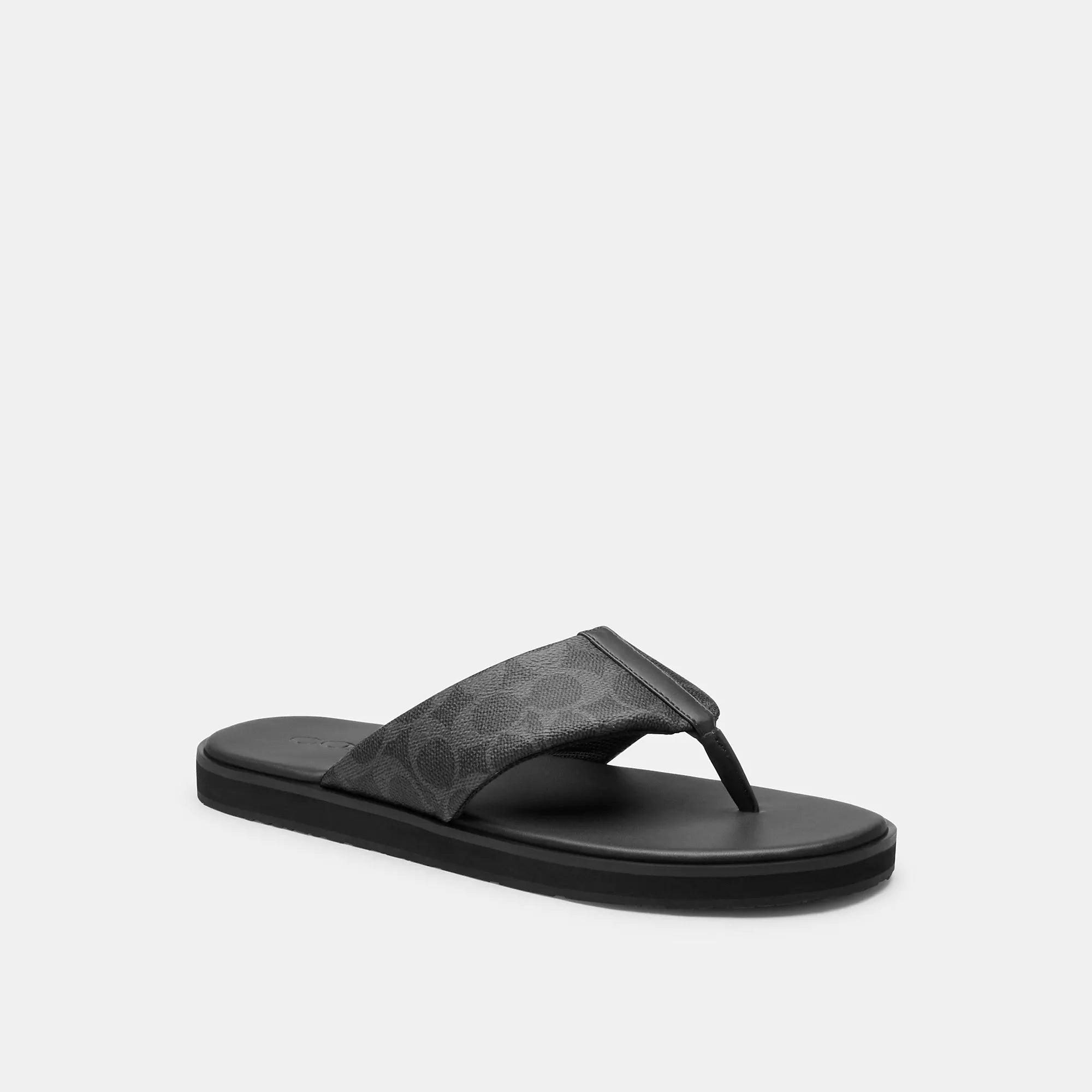 COACH Flip Flop in Black for Men | Lyst
