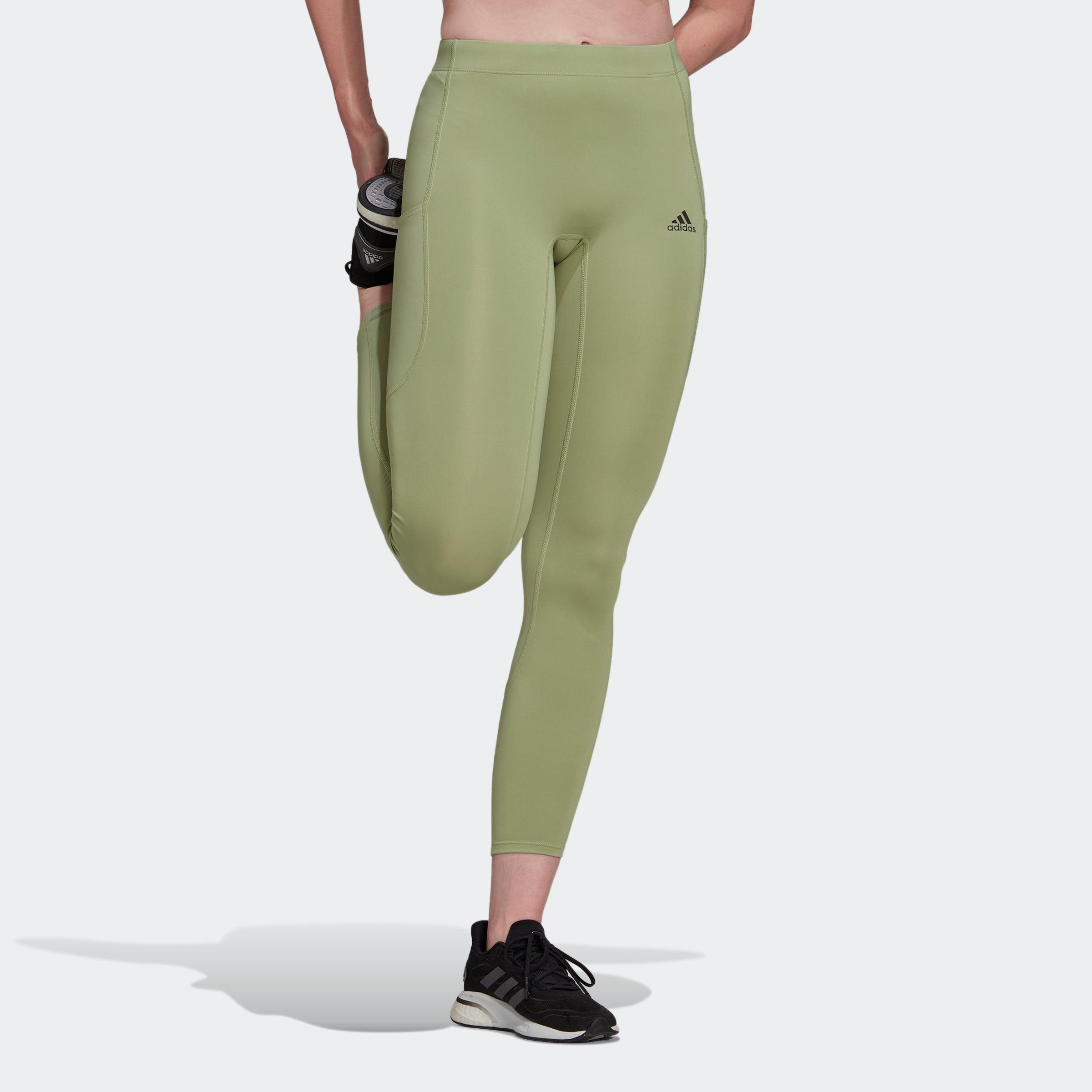 adidas Fastimpact Running 7/8 Tights in Green | Lyst