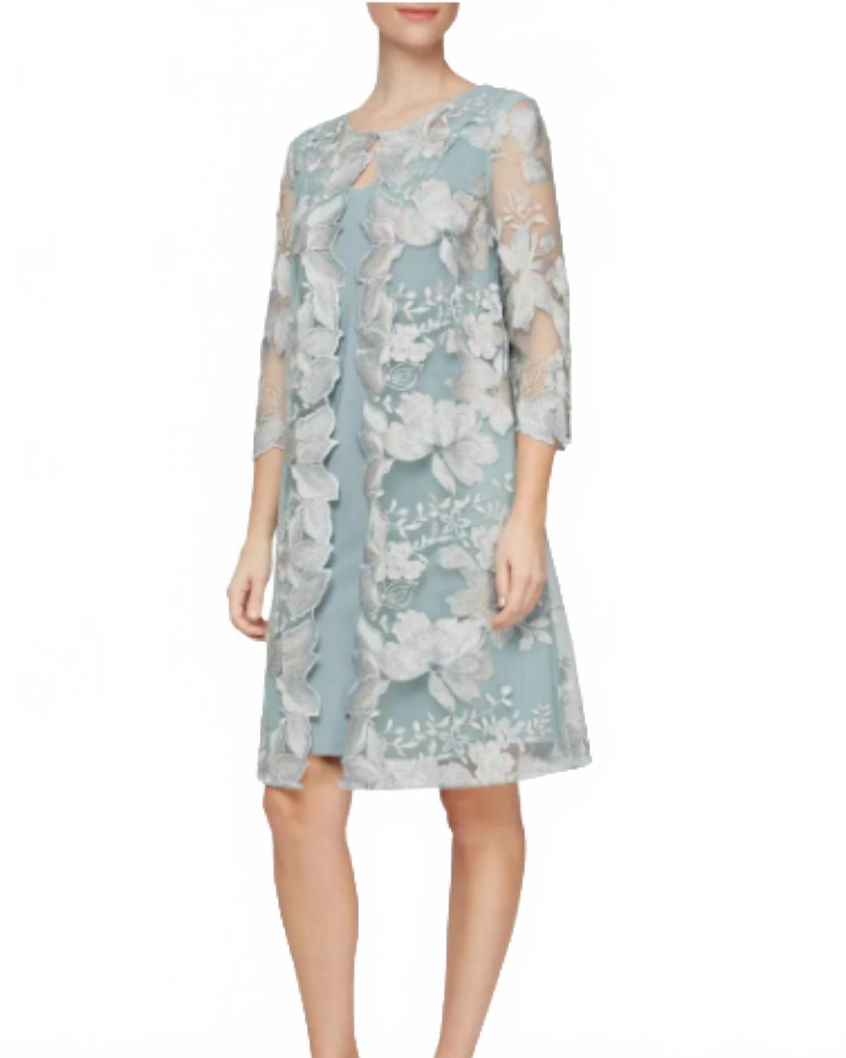 alex evenings mock two-piece cocktail dress Alex Evenings Women's Embellished-Neck Side-Ruched Illusion Dress - Eggplant