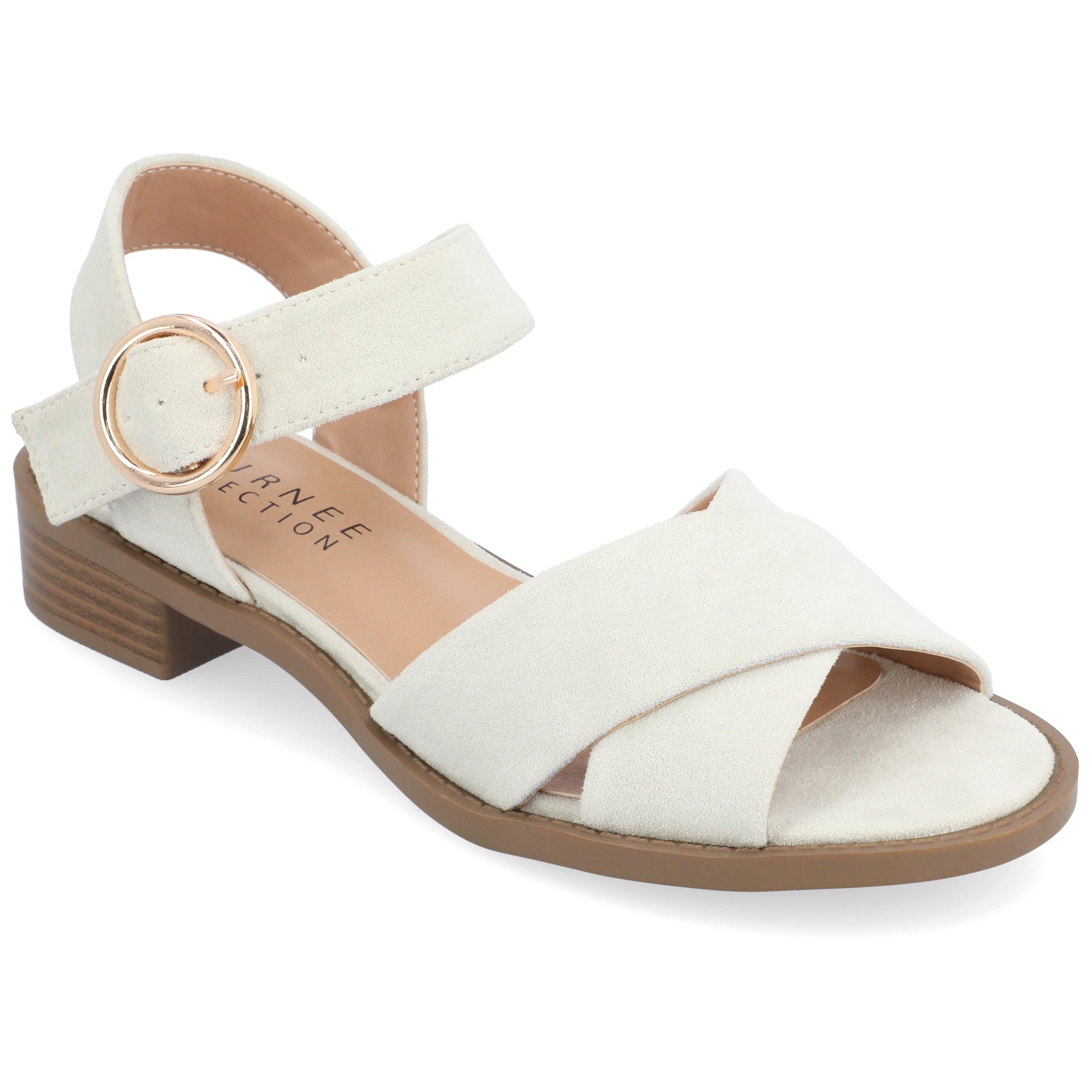 Journee Collection Cressida Sandals in White | Lyst